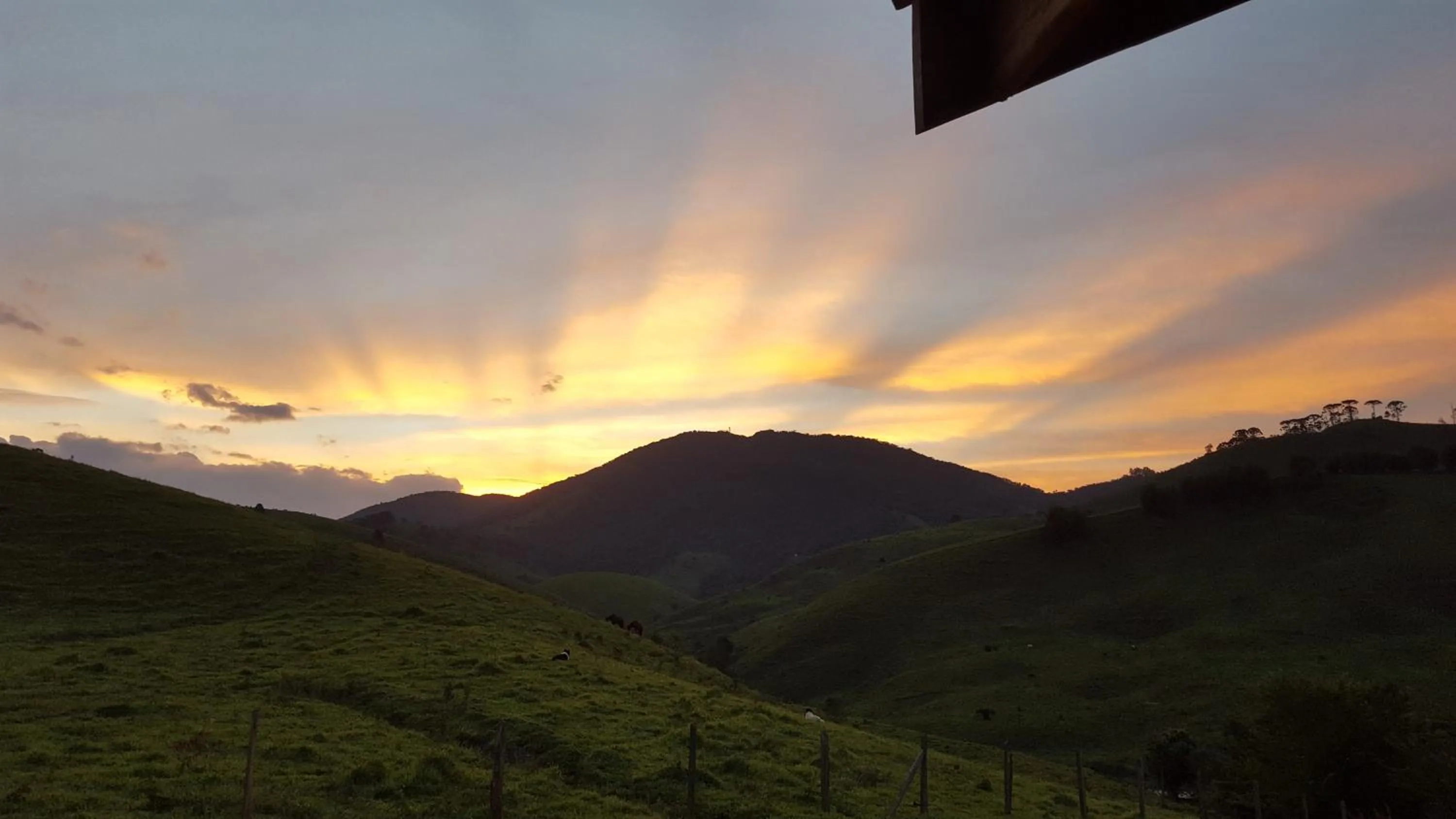 Sunset in Pousada Vale Monte Azul