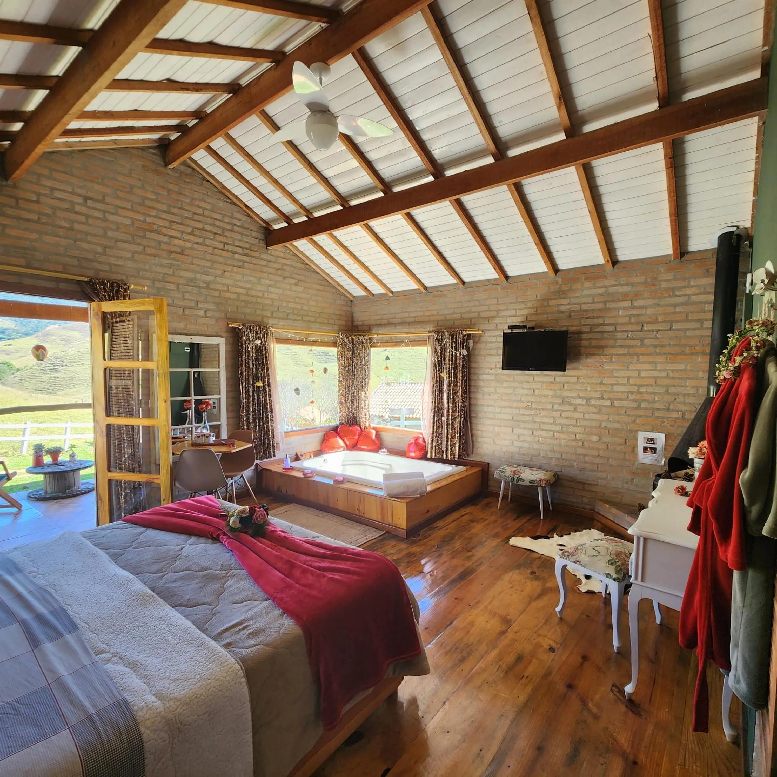 Bed in Pousada Vale Monte Azul