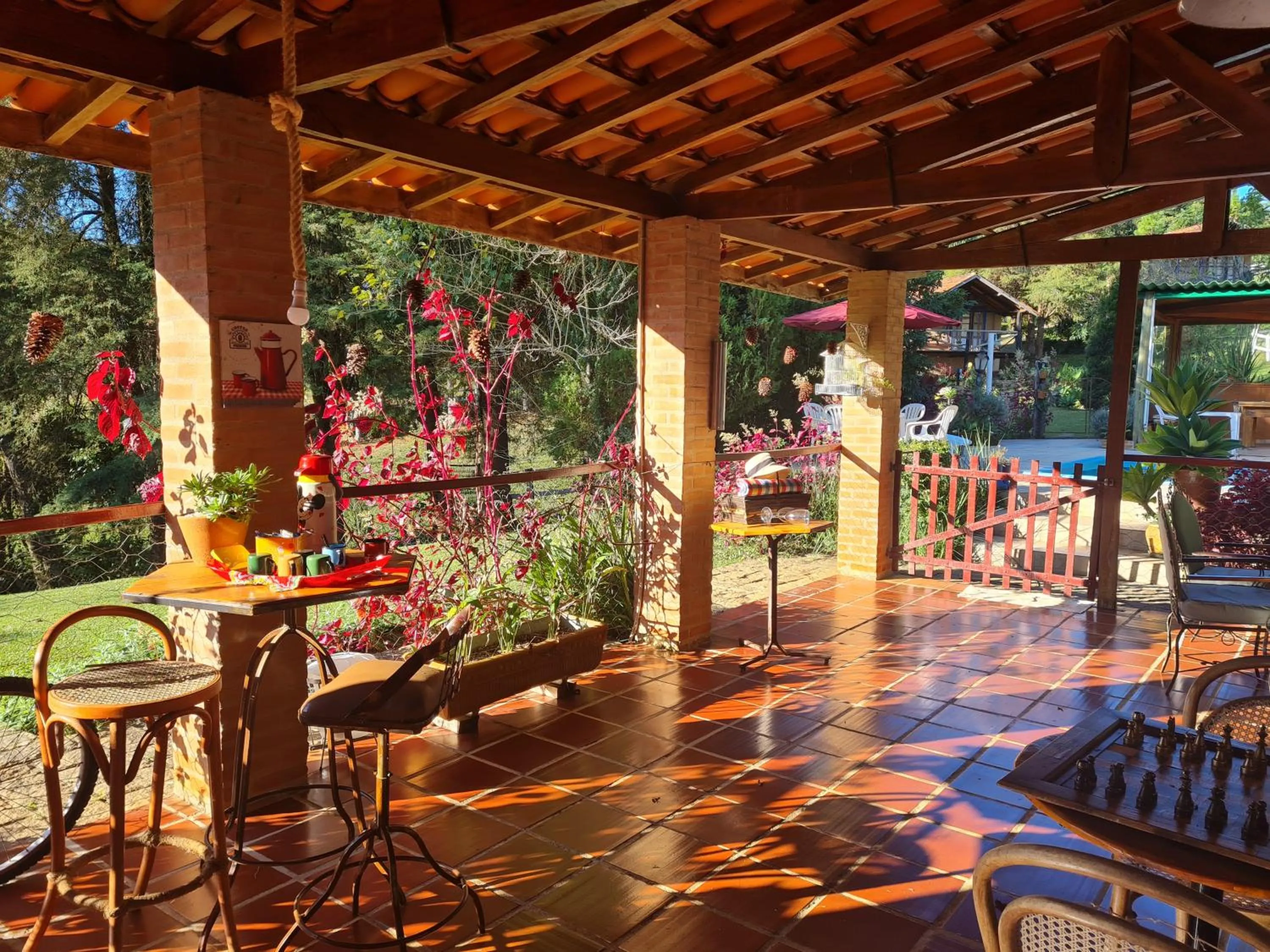 Balcony/Terrace in Pousada Vale Monte Azul