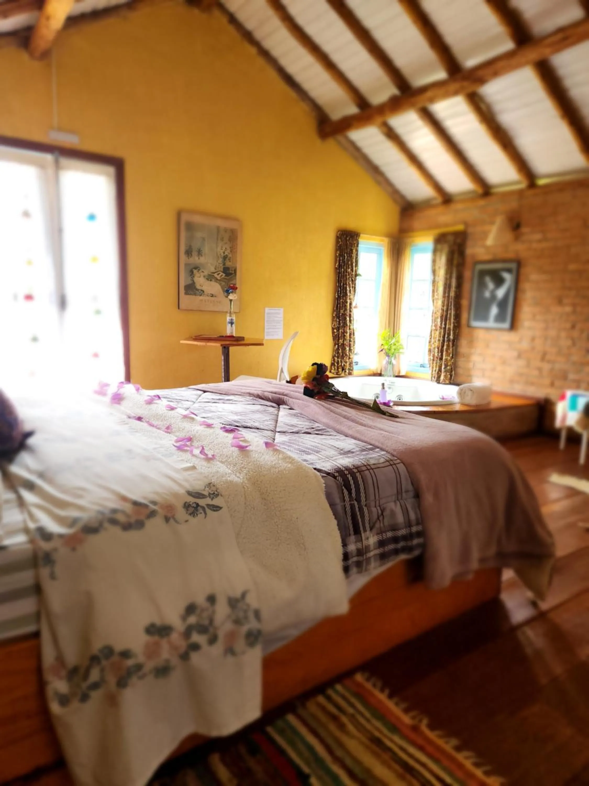 Bed in Pousada Vale Monte Azul