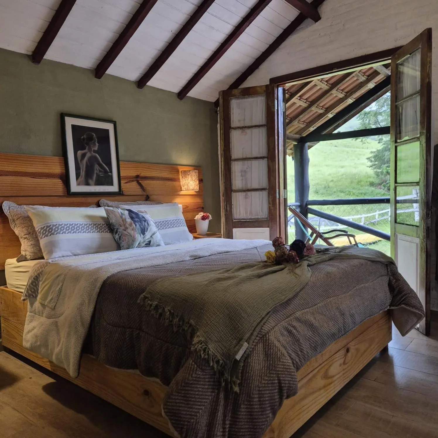 Bed in Pousada Vale Monte Azul