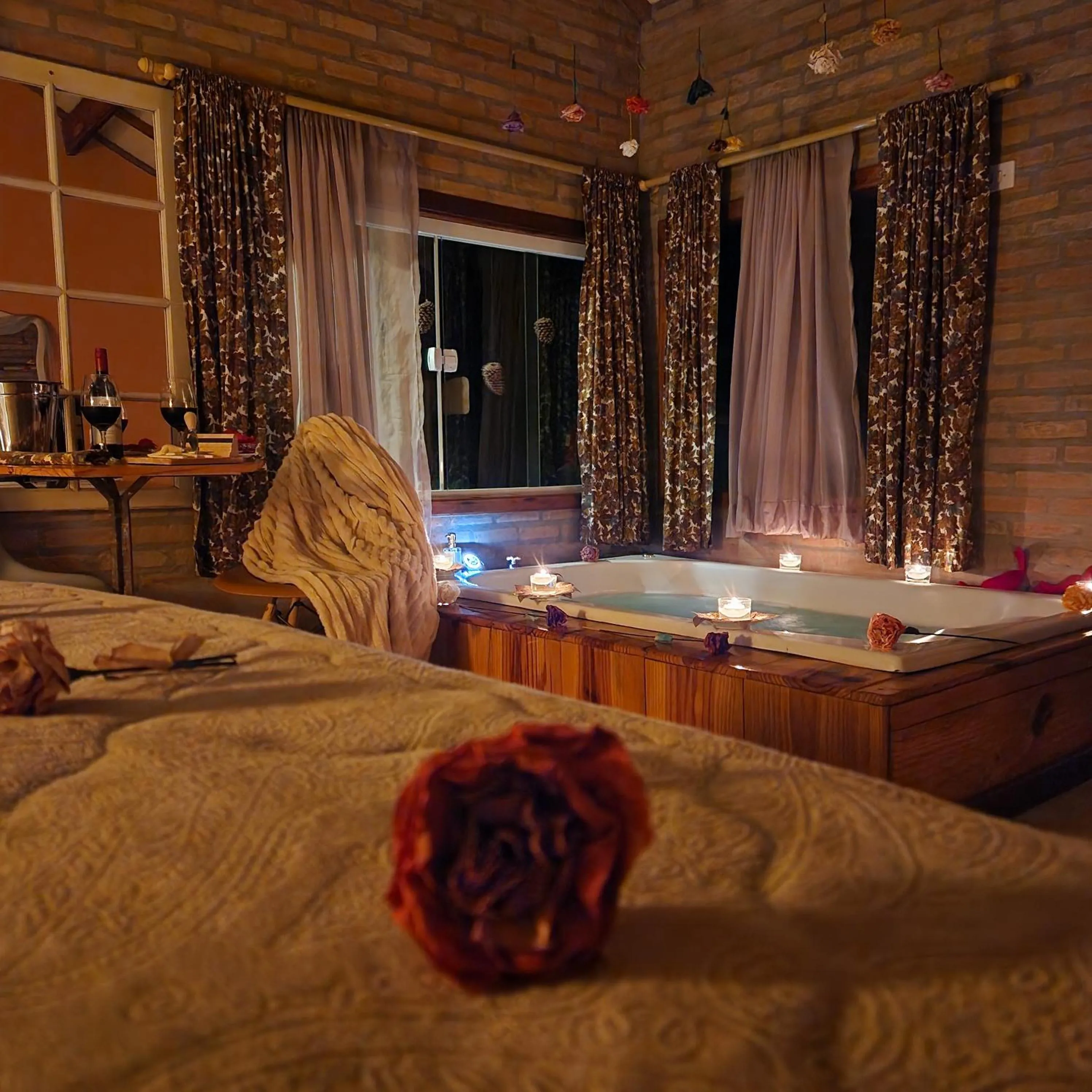 Bed in Pousada Vale Monte Azul