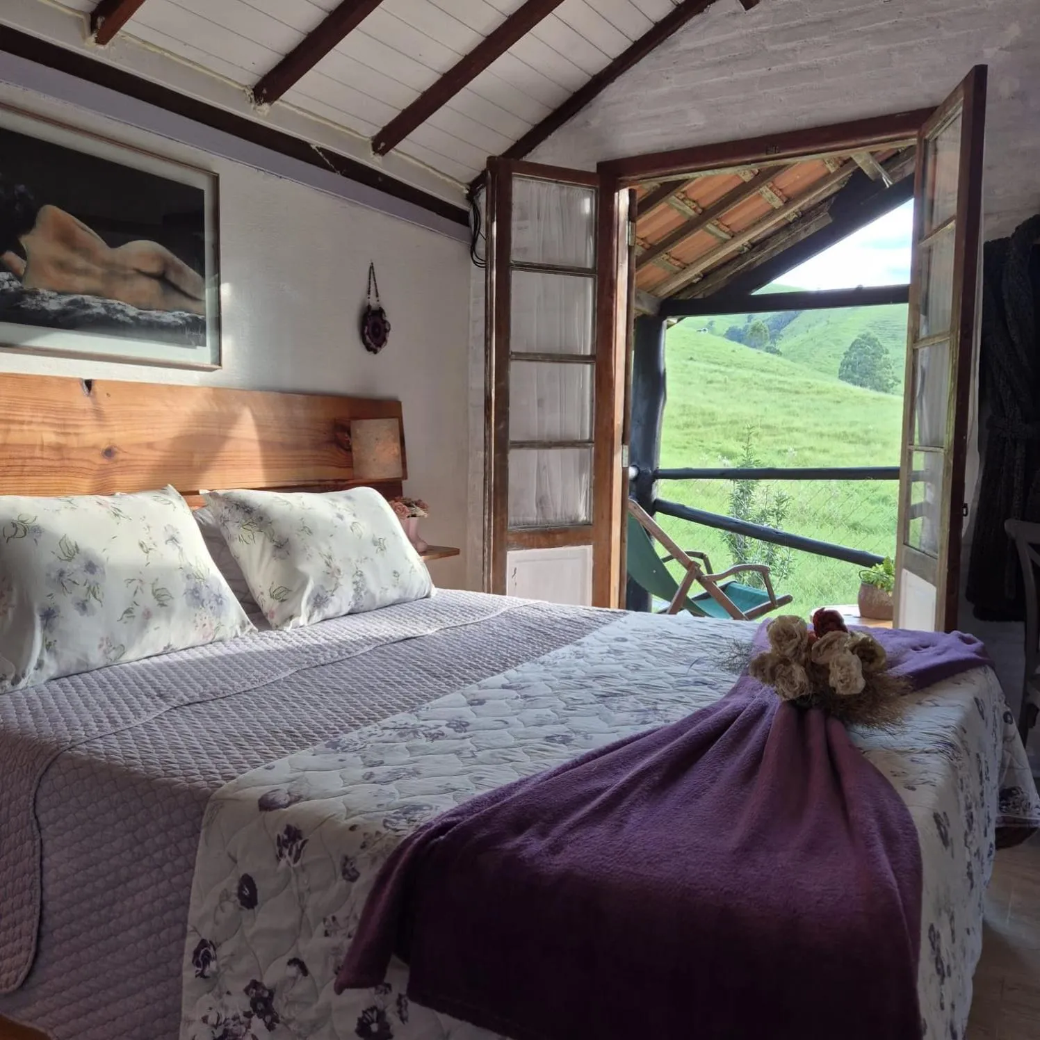 Bed in Pousada Vale Monte Azul