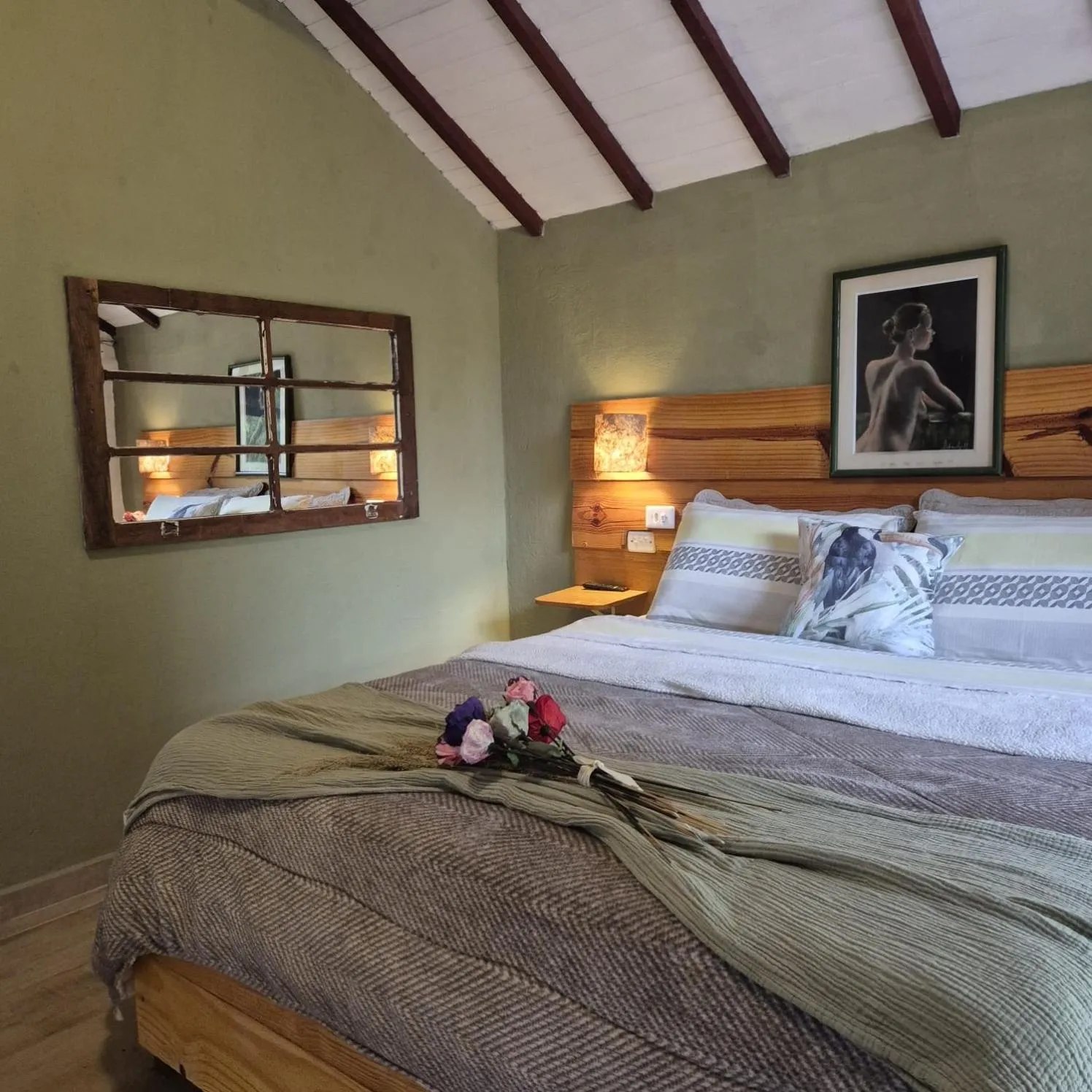 Bed in Pousada Vale Monte Azul