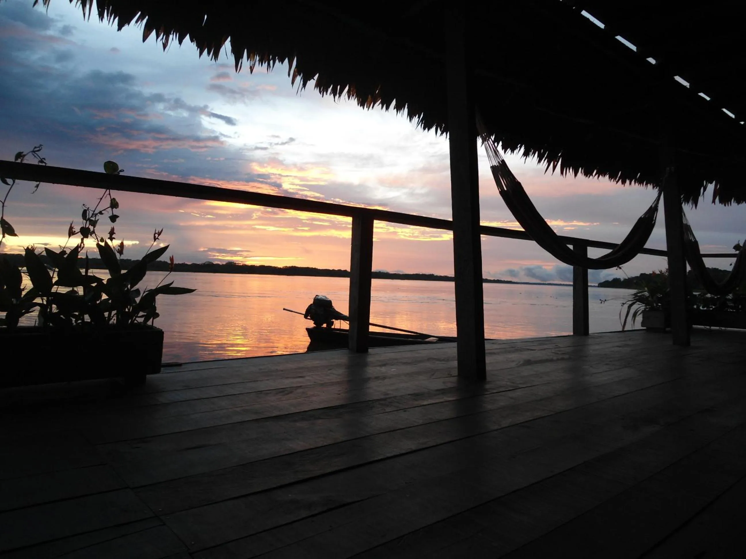 Balcony/Terrace in Cabaña Flotante Kurupira