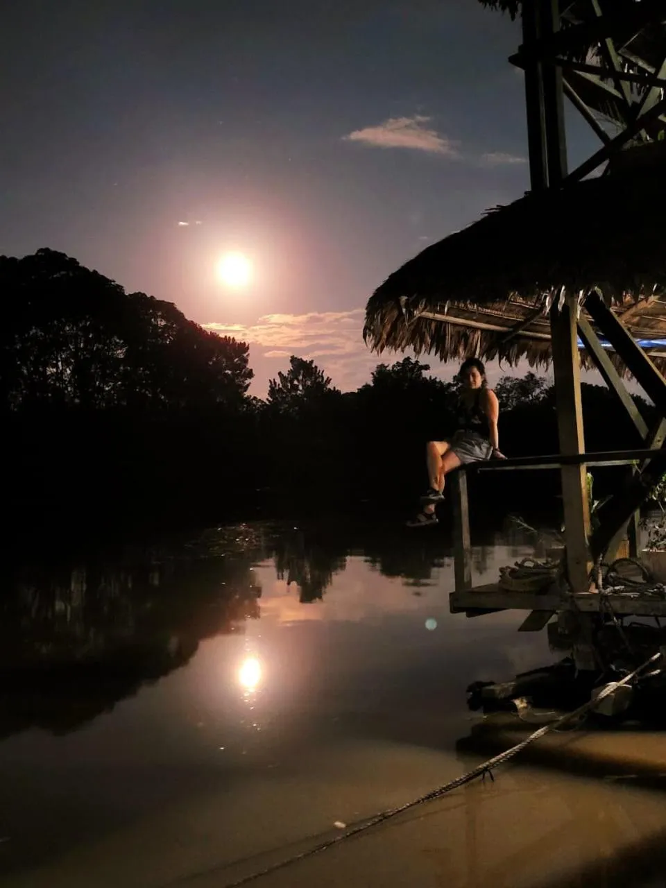 River view in Cabaña Flotante Kurupira
