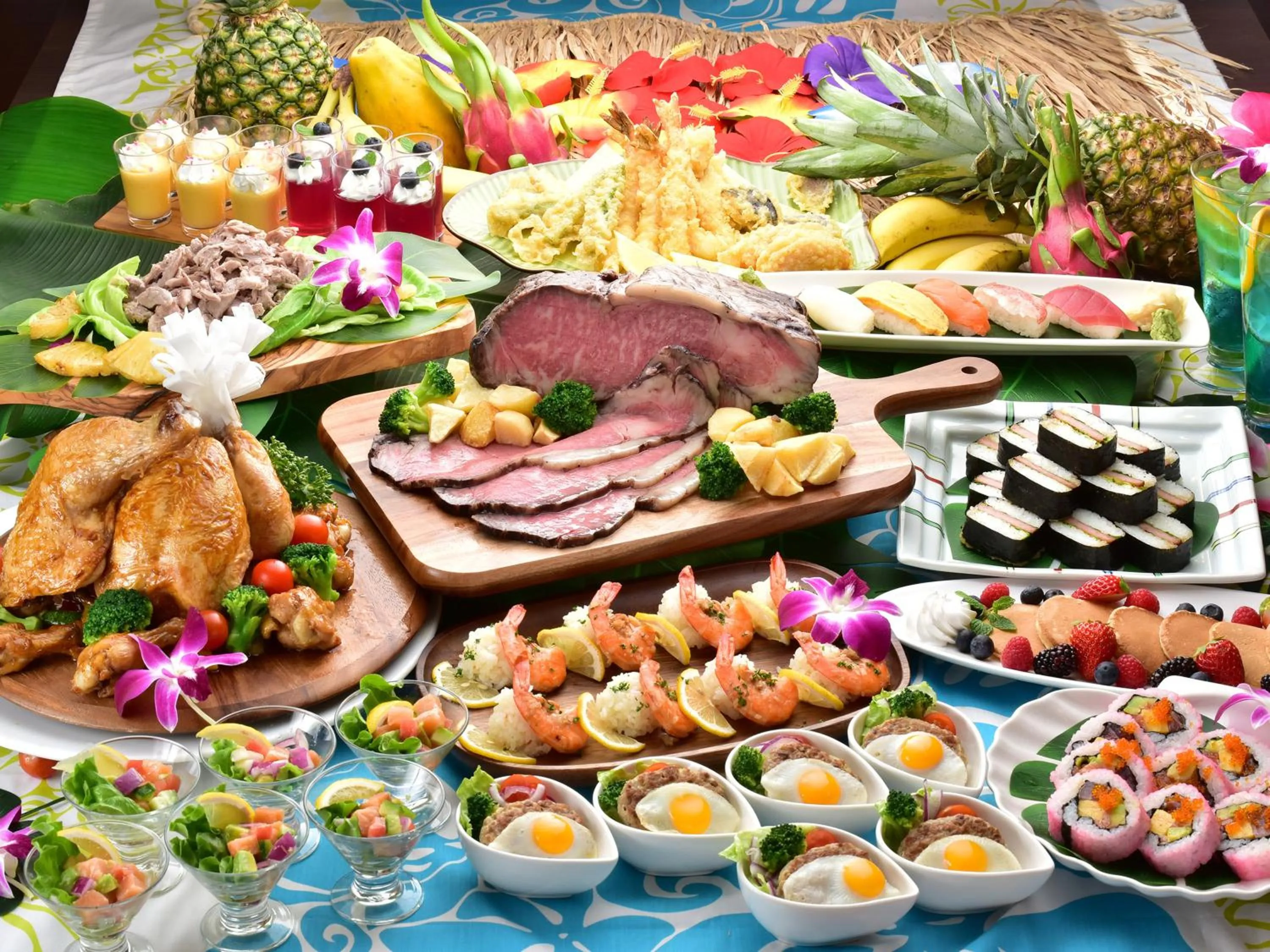 Asian breakfast in Shimoda Prince Hotel