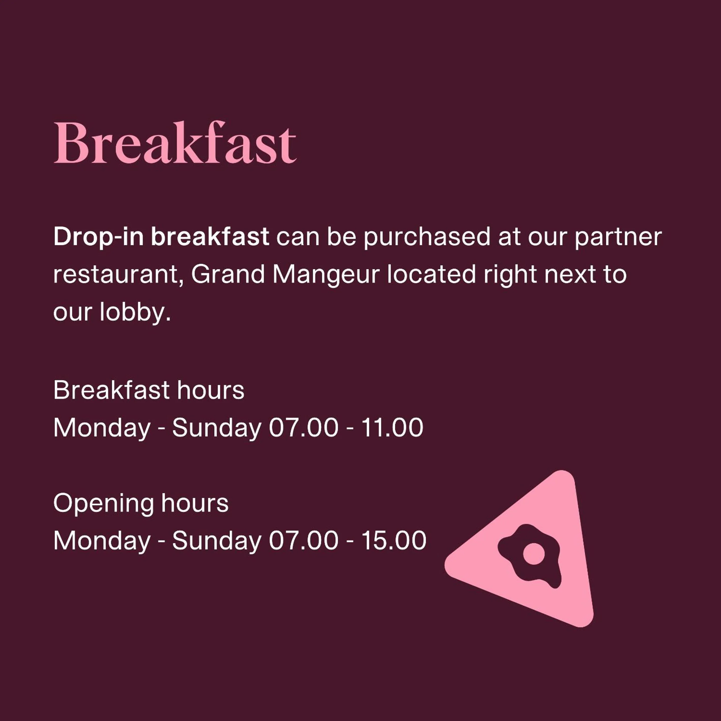 Breakfast in Citybox Antwerp City Center