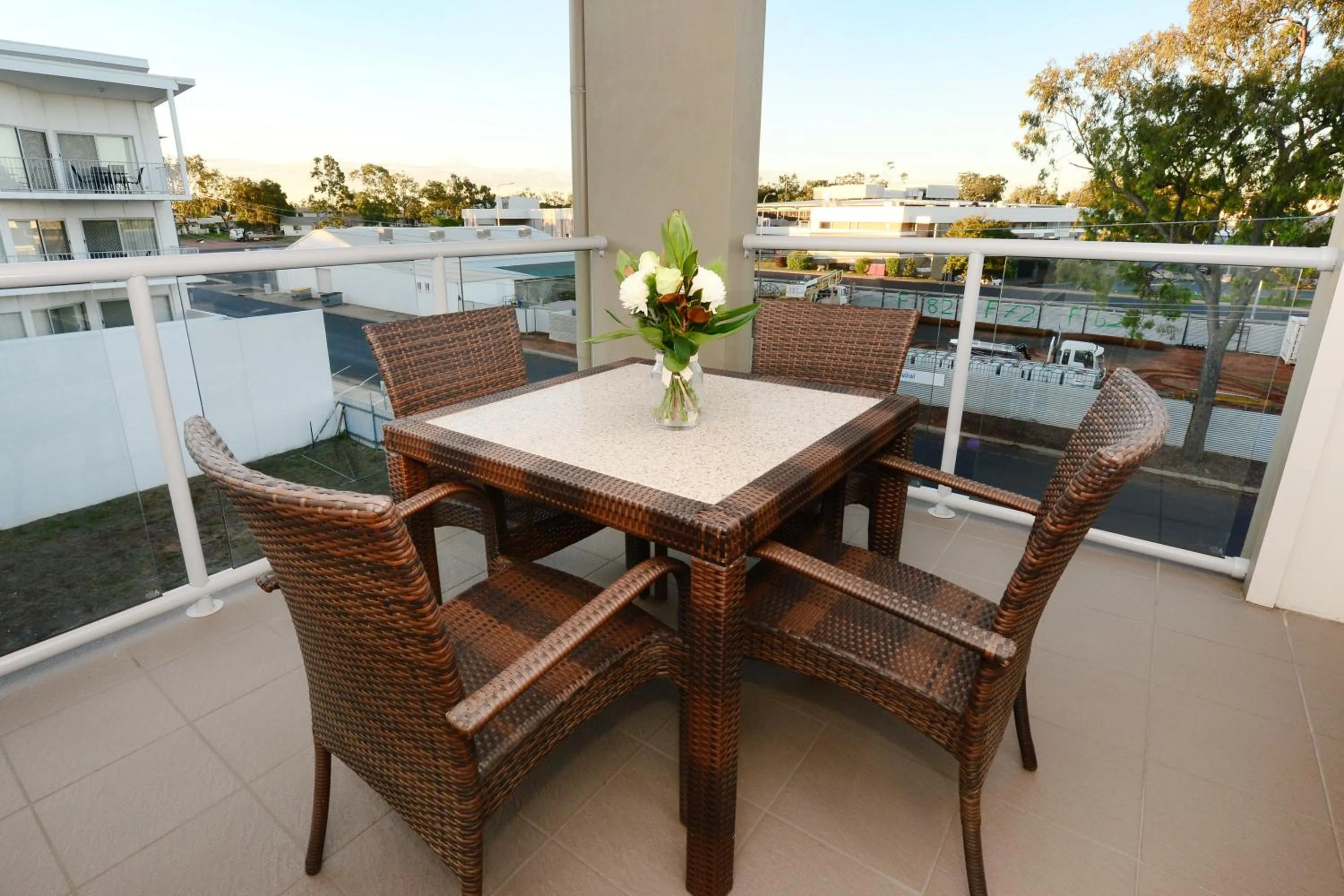 Balcony/Terrace in Oaks Moranbah Suites