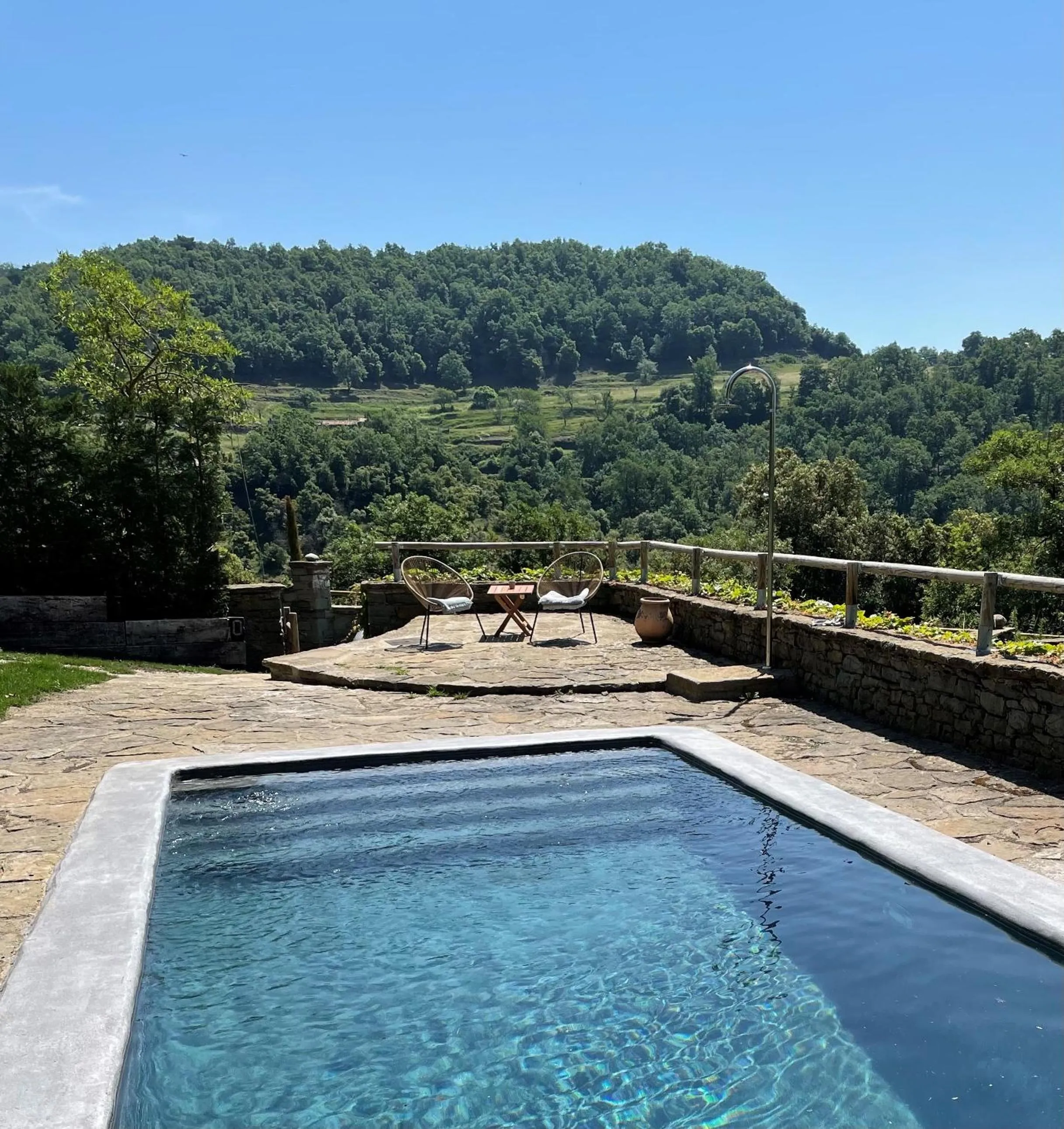 Swimming pool in Masia Santa Llúcia