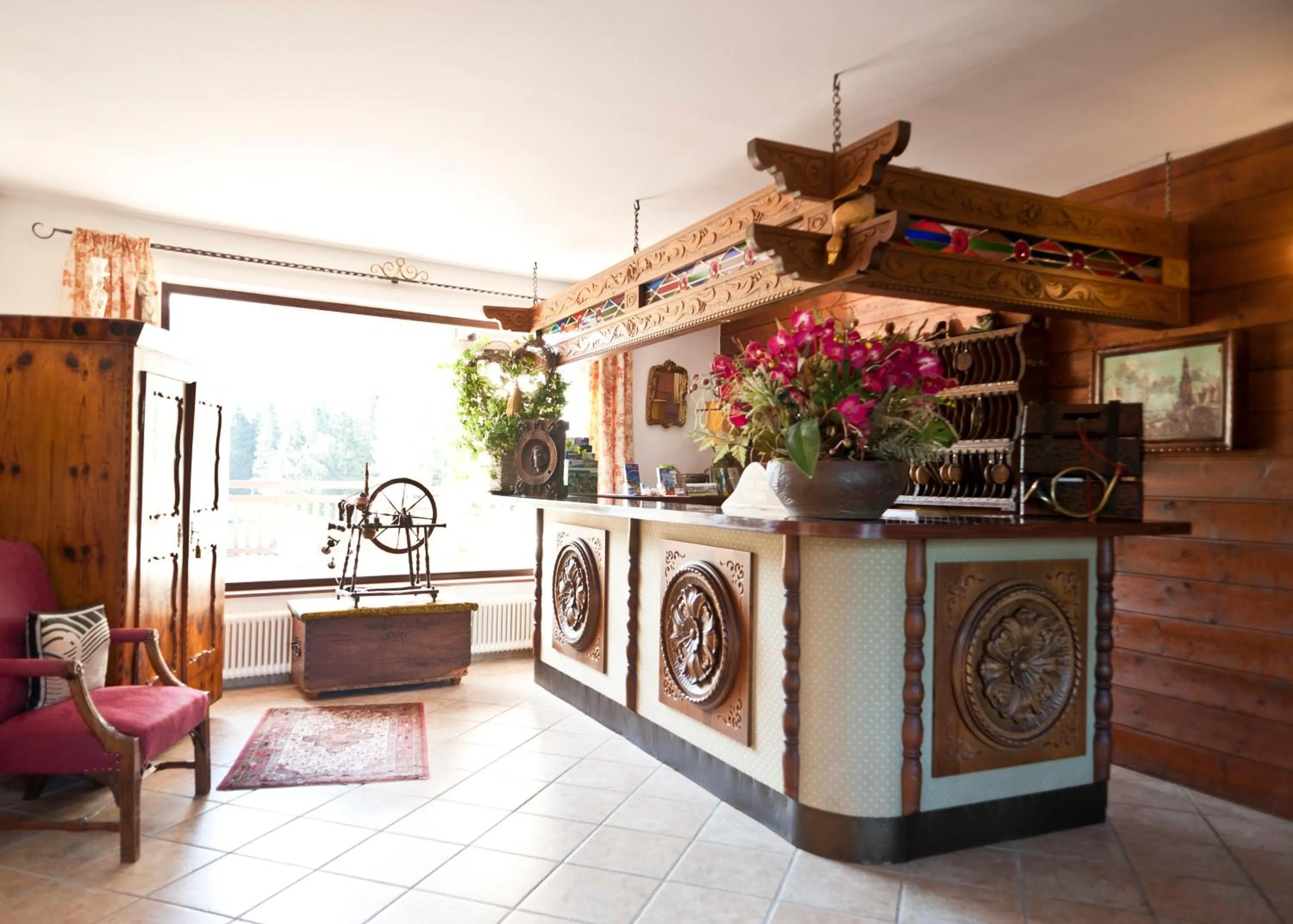 Lobby or reception in Hotel Alpenkrone