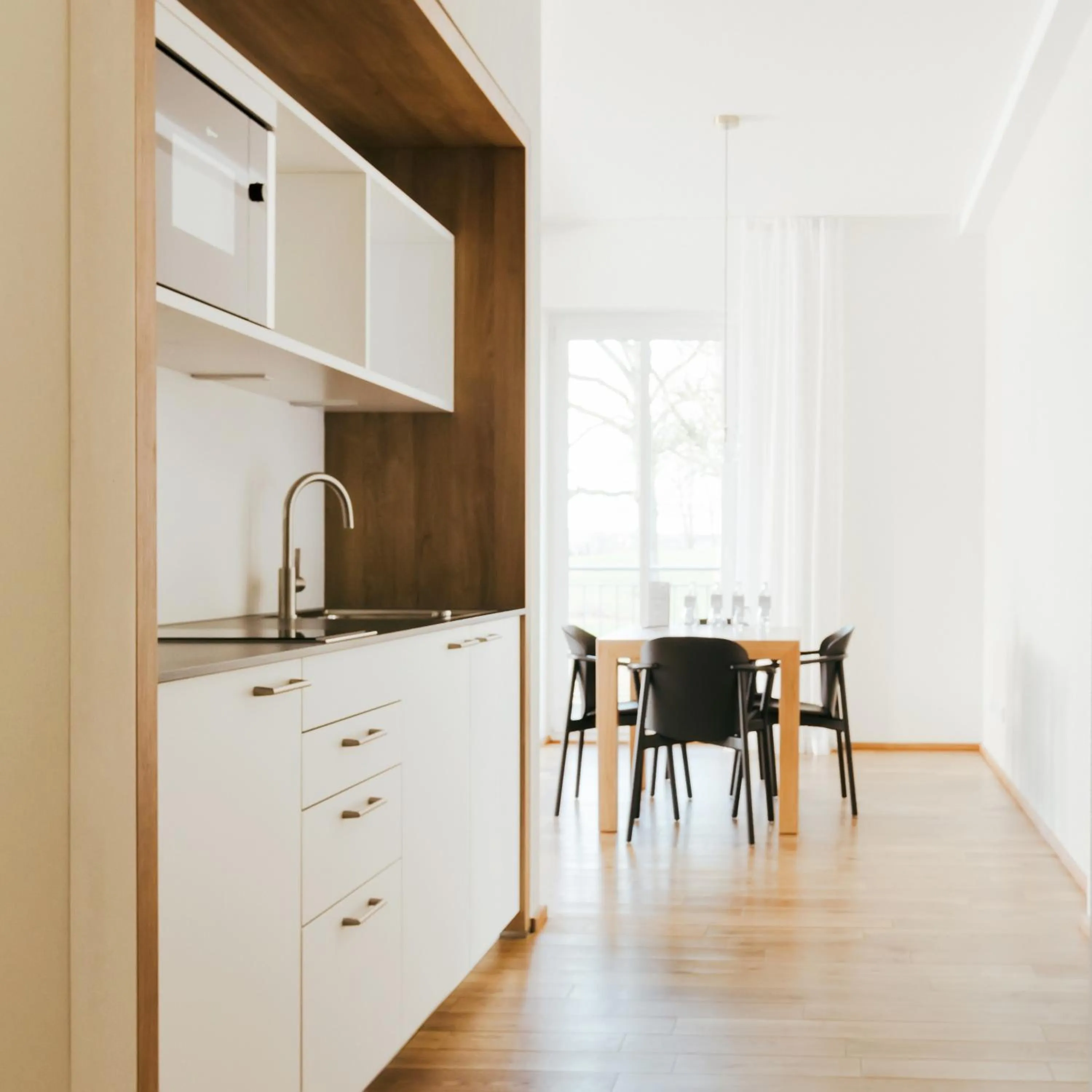Kitchen or kitchenette in B&O Parkhotel