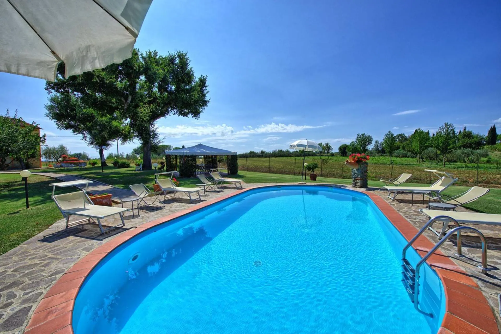 Pool view in Agriturismo Podere Delle Querci