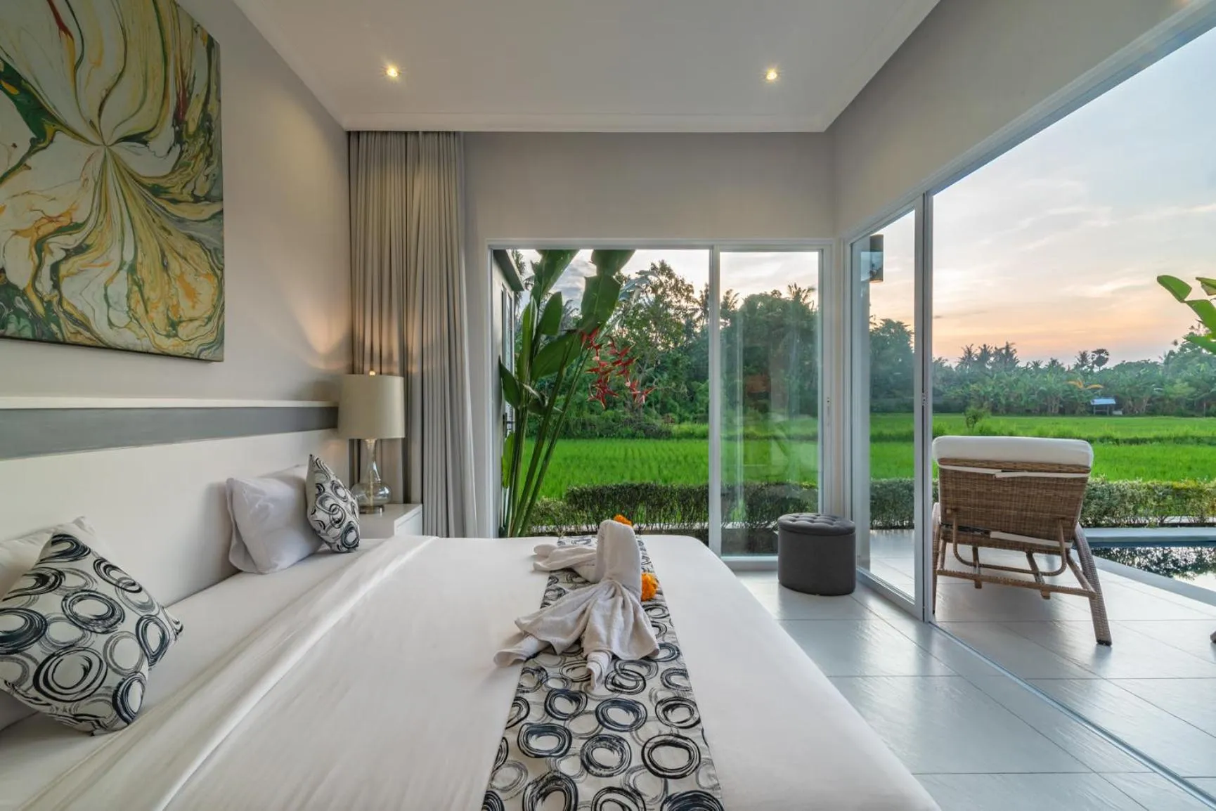 Bedroom, Bed in Villa Shiva