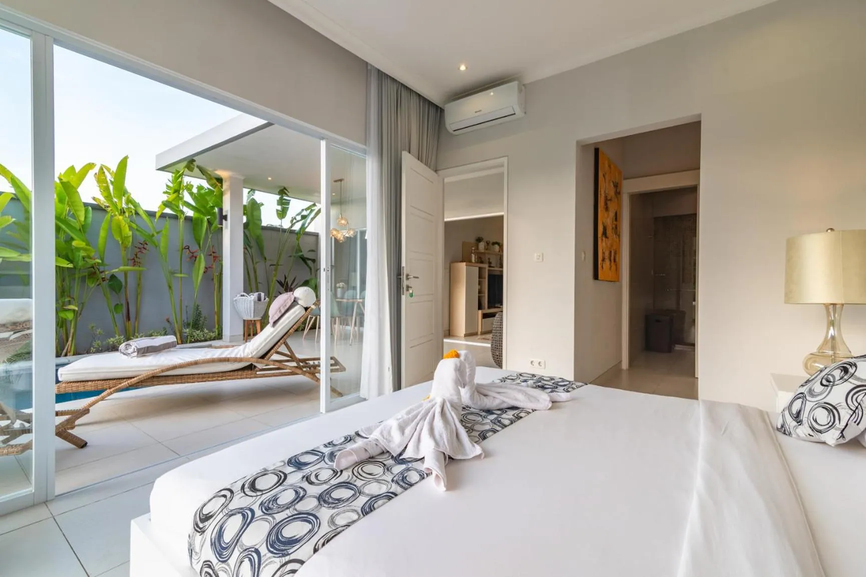 Bedroom, Bed in Villa Shiva