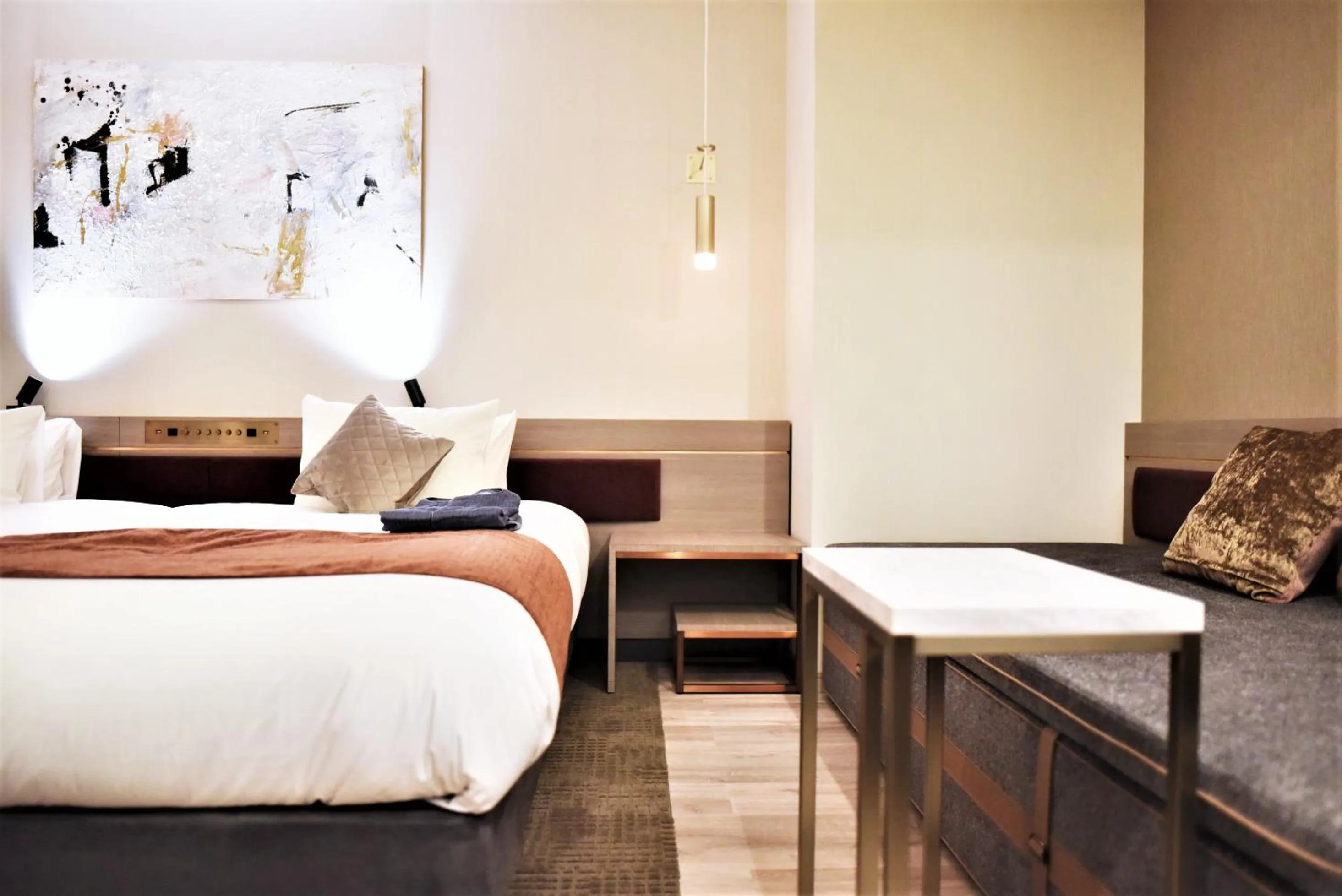 Photo of the whole room, Bed in Hotel Cordia Osaka Hommachi