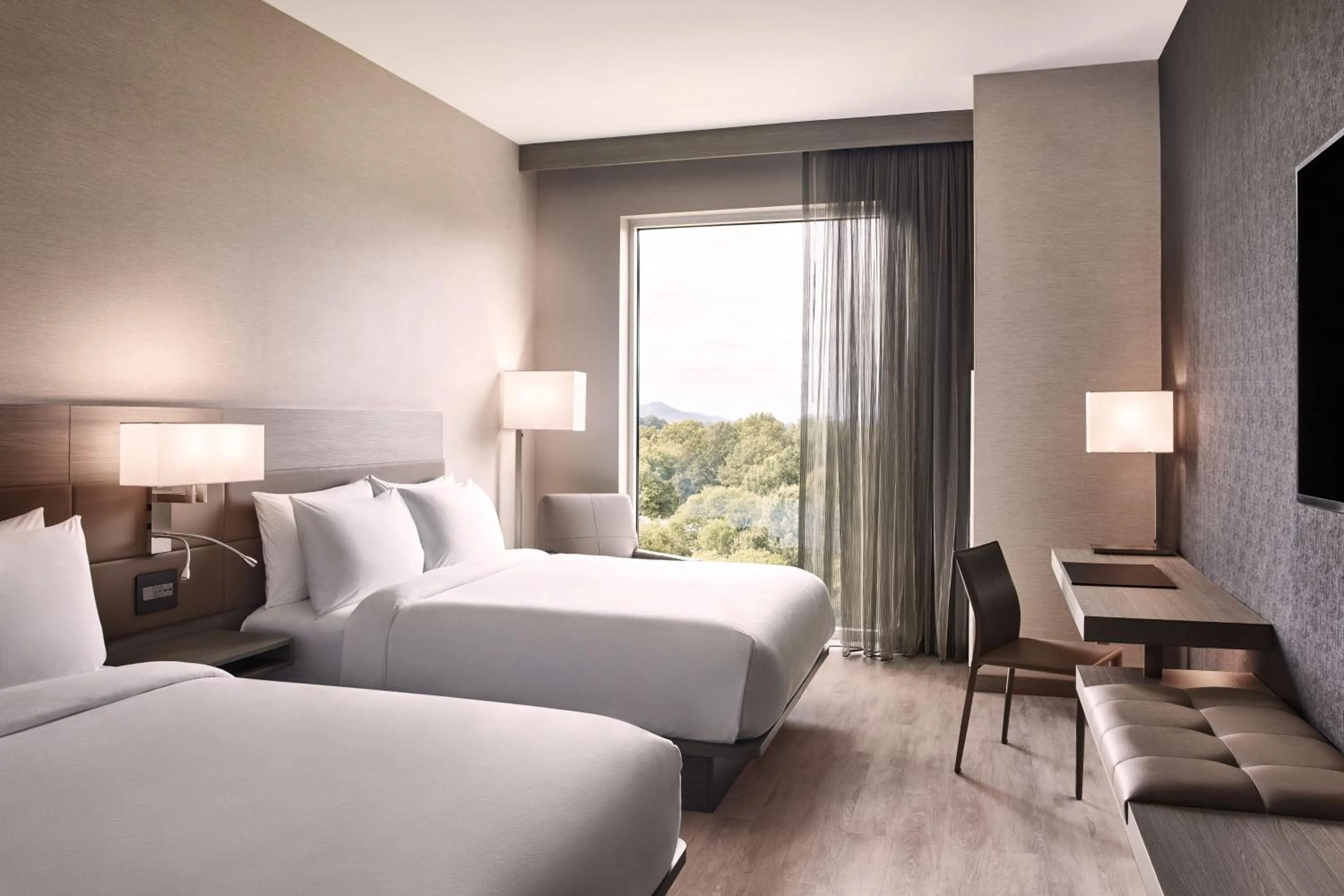 Photo of the whole room, Bed in AC Hotel by Marriott Nashville Brentwood