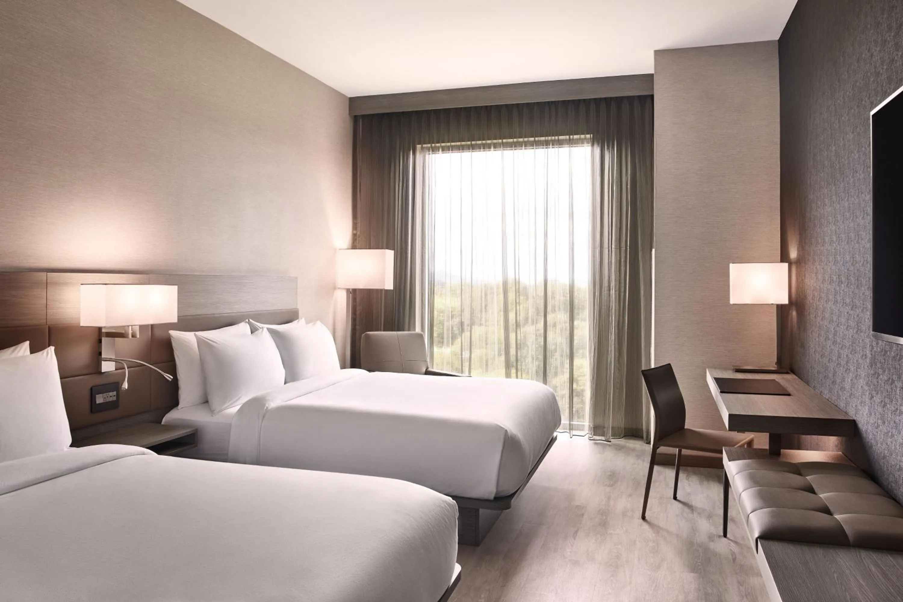 Photo of the whole room, Bed in AC Hotel by Marriott Nashville Brentwood