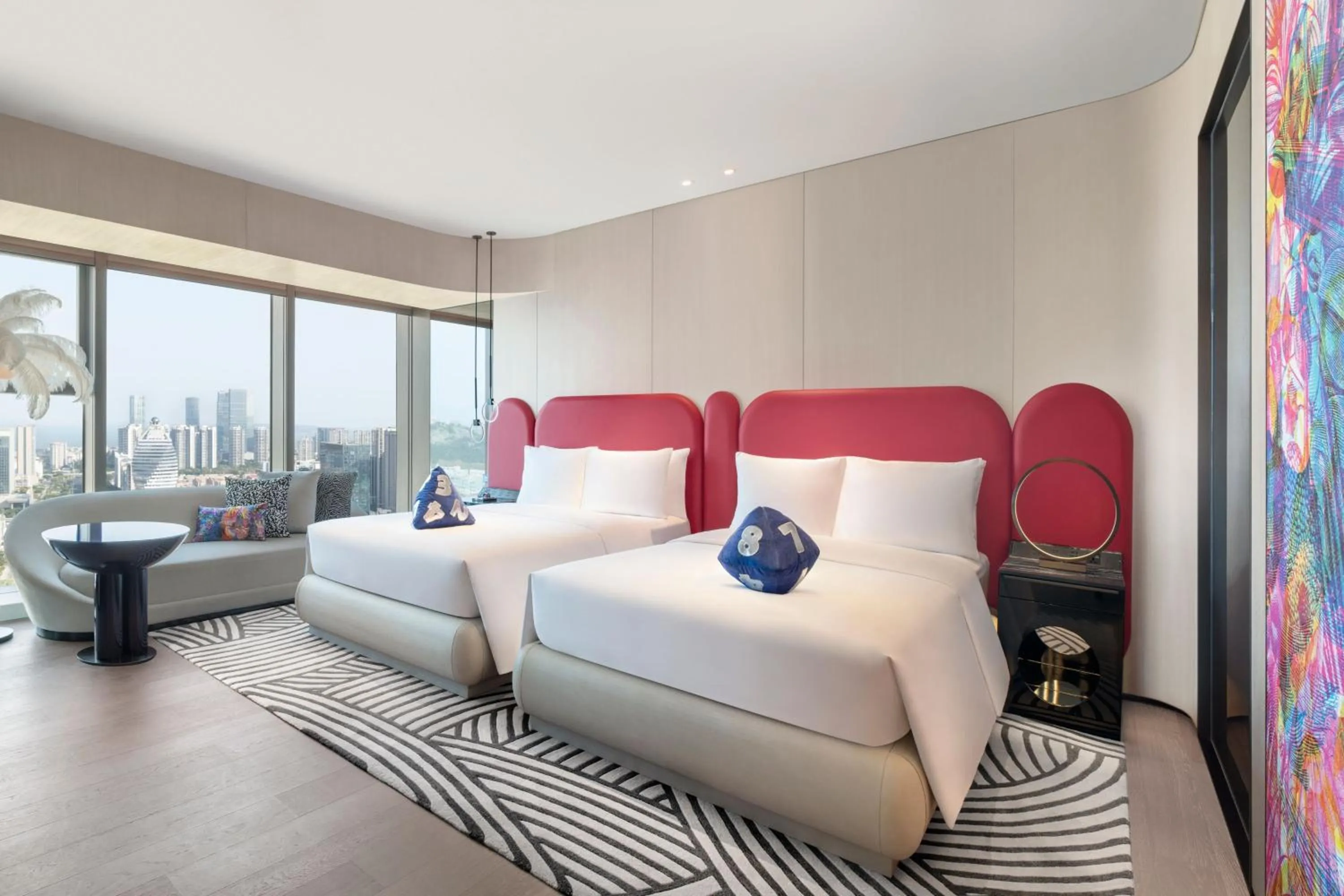 Photo of the whole room, Bed in W-Xiamen