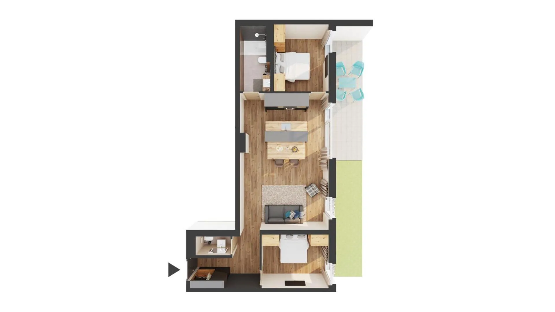 Floor plan in REMIND Apartements Brixental