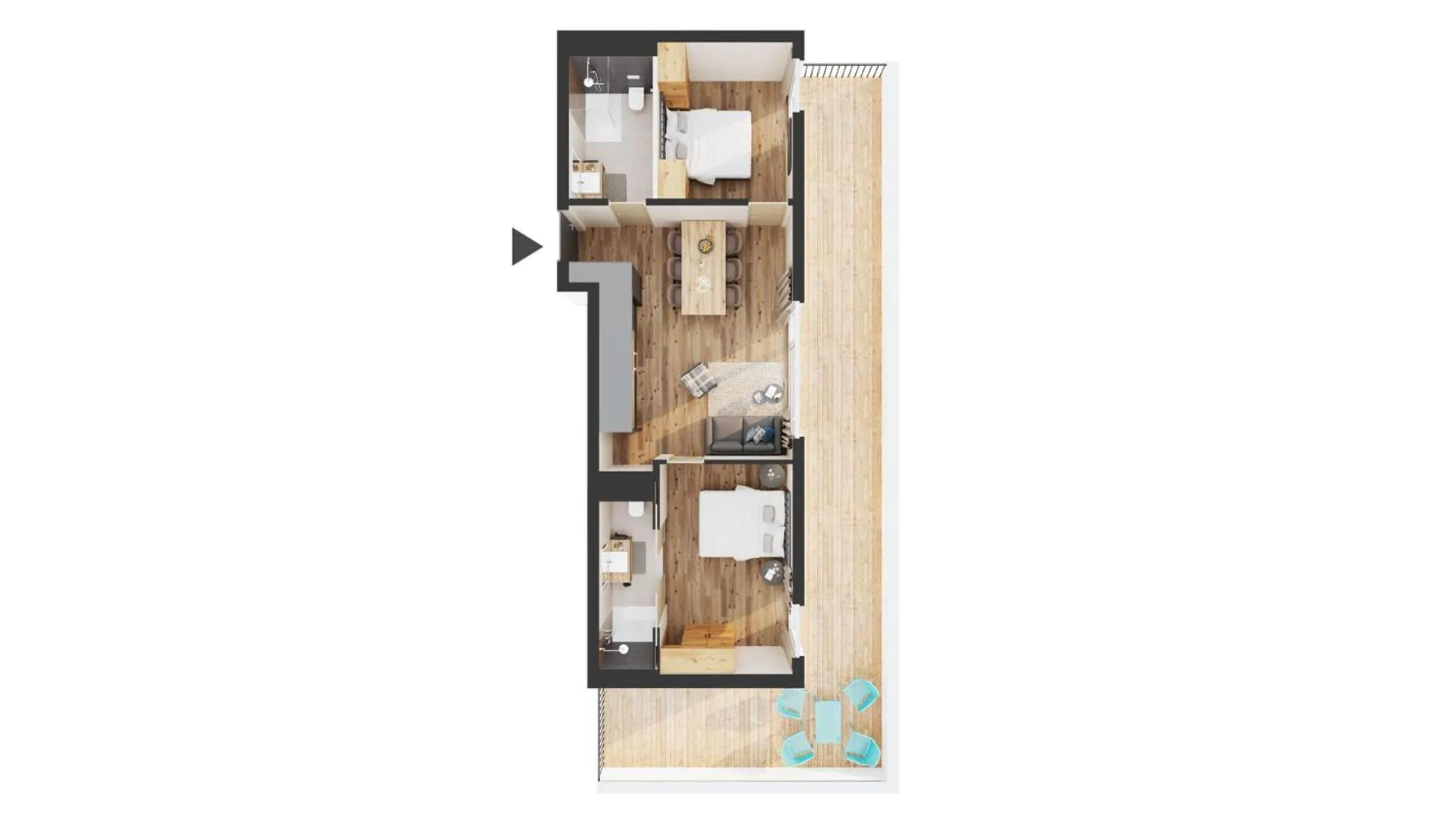 Floor plan in REMIND Apartements Brixental