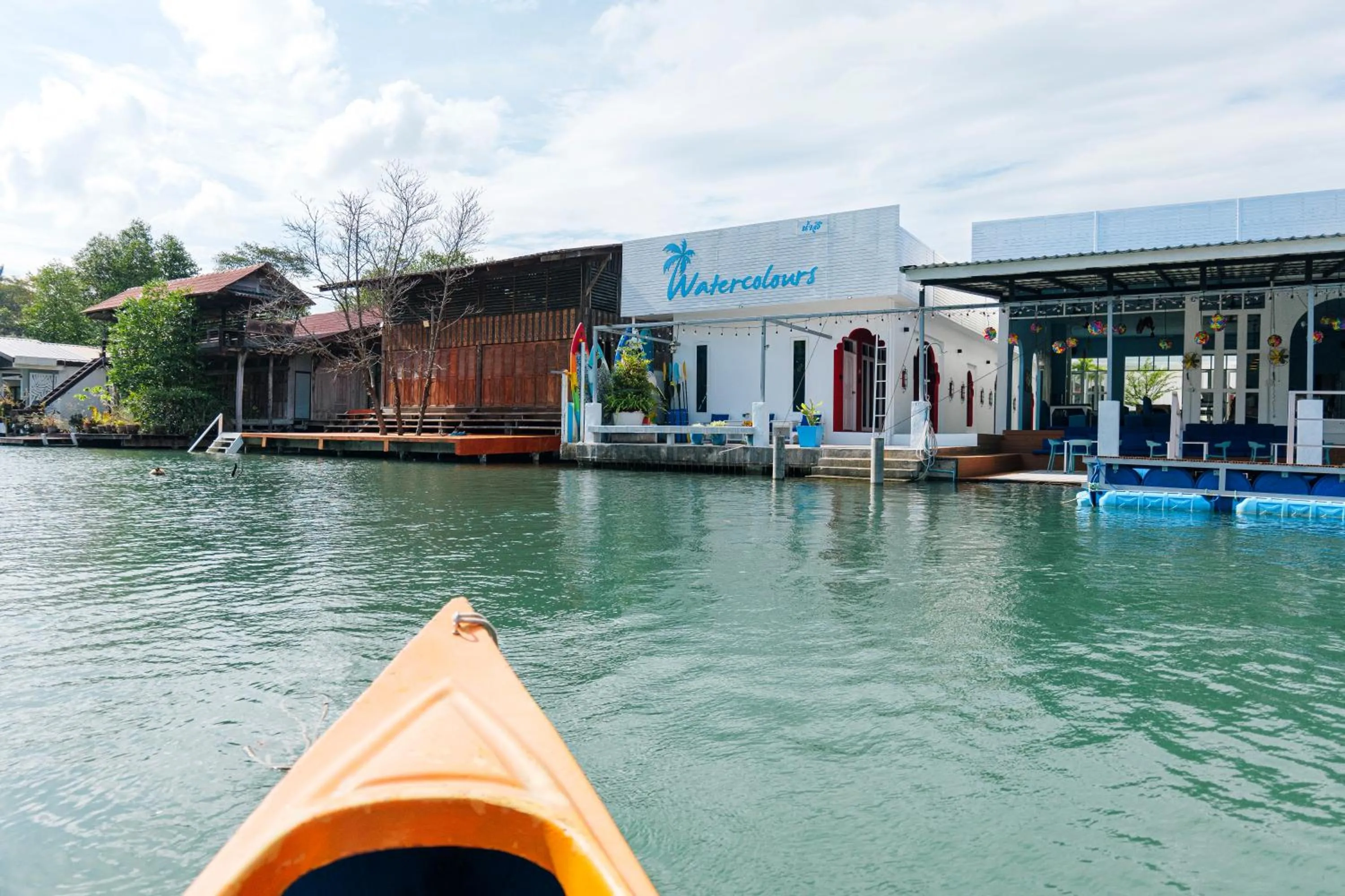 Canoeing in Watercolours
