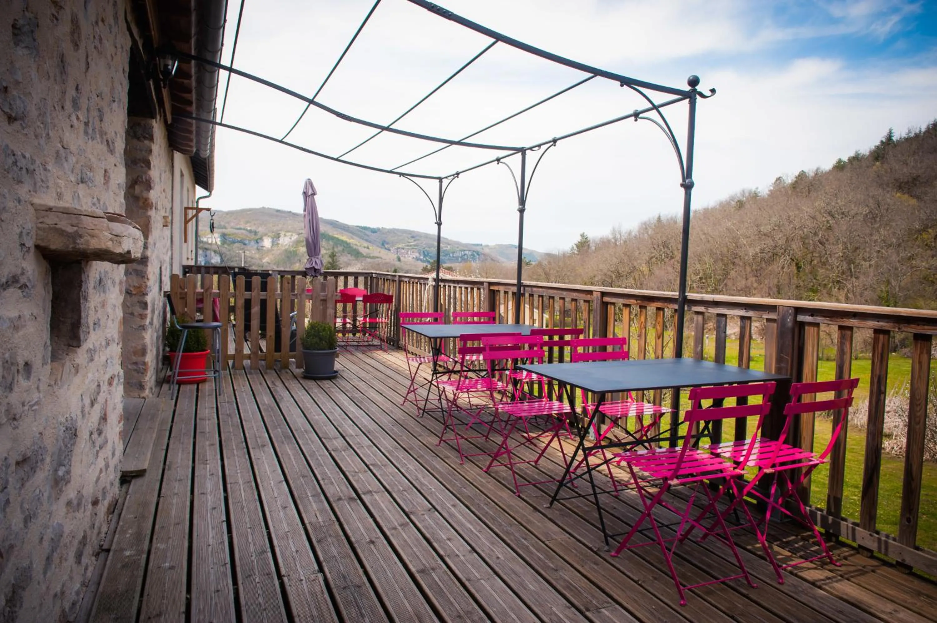 Patio in Chambres d'hôtes La Combe de Redoles