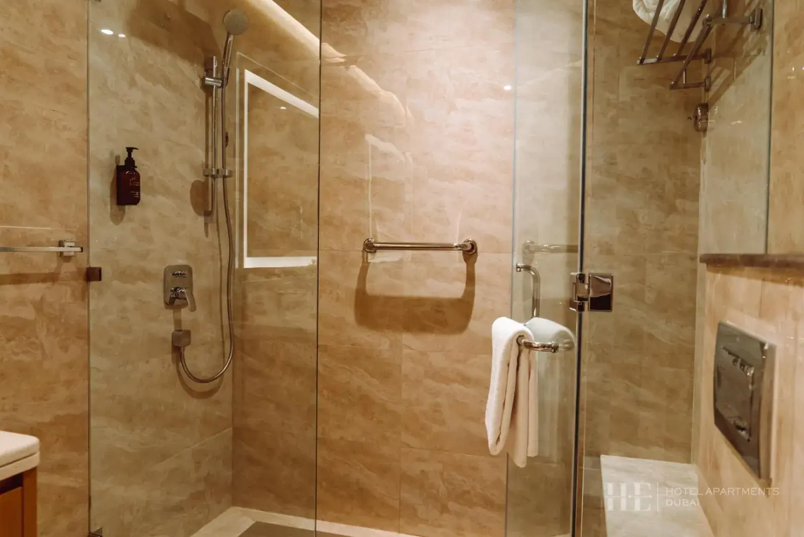 Bathroom in HE Hotel Apartments Bathroom in HE Hotel Apartments