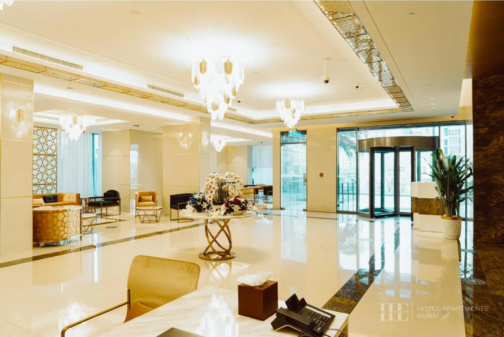 Lobby or reception in HE Hotel Apartments Lobby or reception in HE Hotel Apartments
