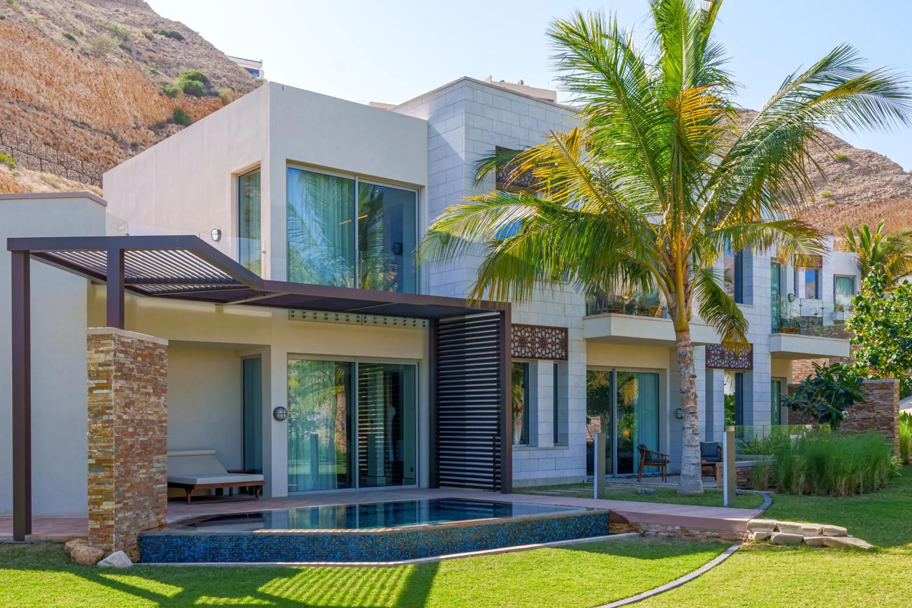 Garden view in Jumeirah Muscat Bay Oman Garden view in Jumeirah Muscat Bay Oman