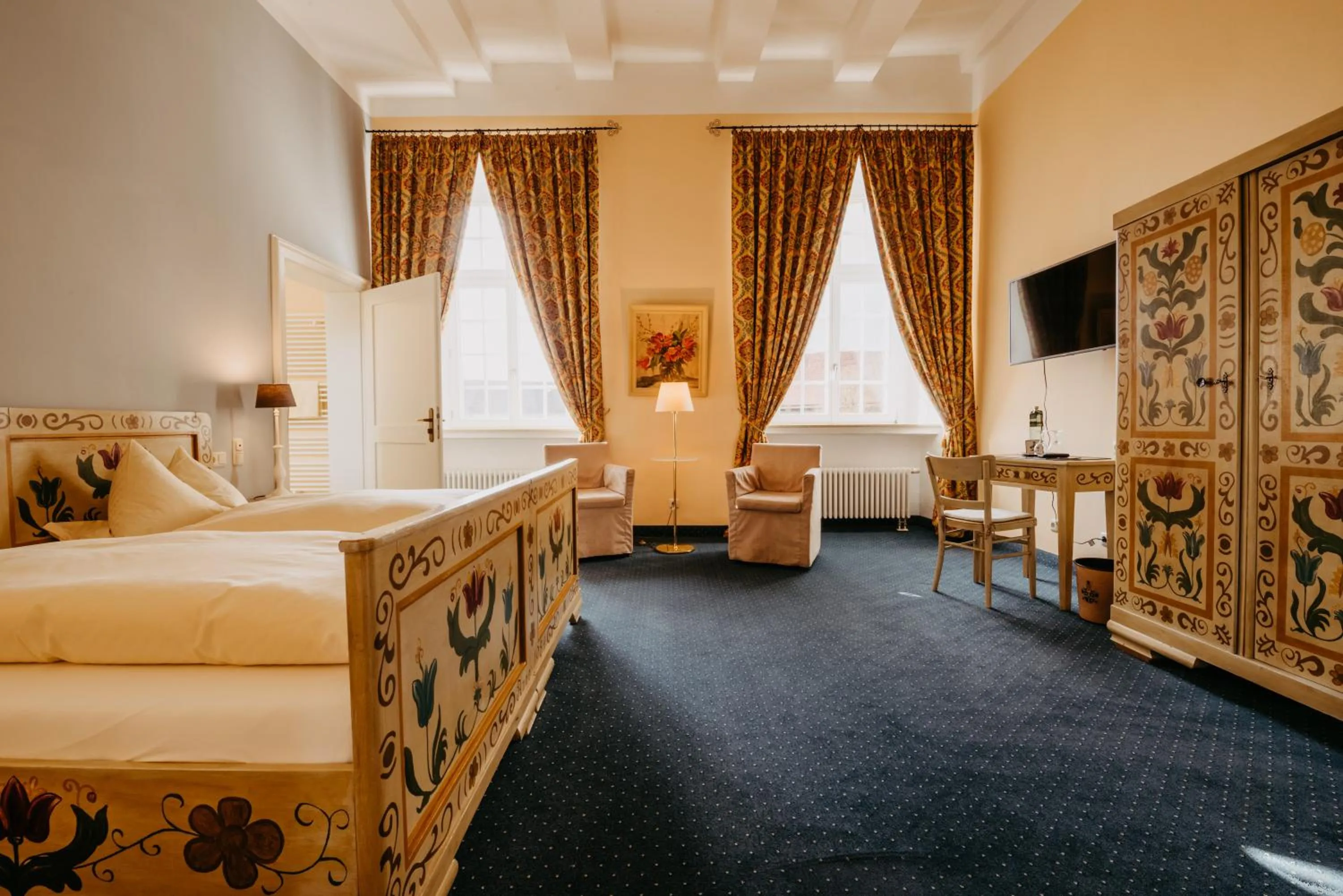 Bed in Hotel Schloß Gehrden