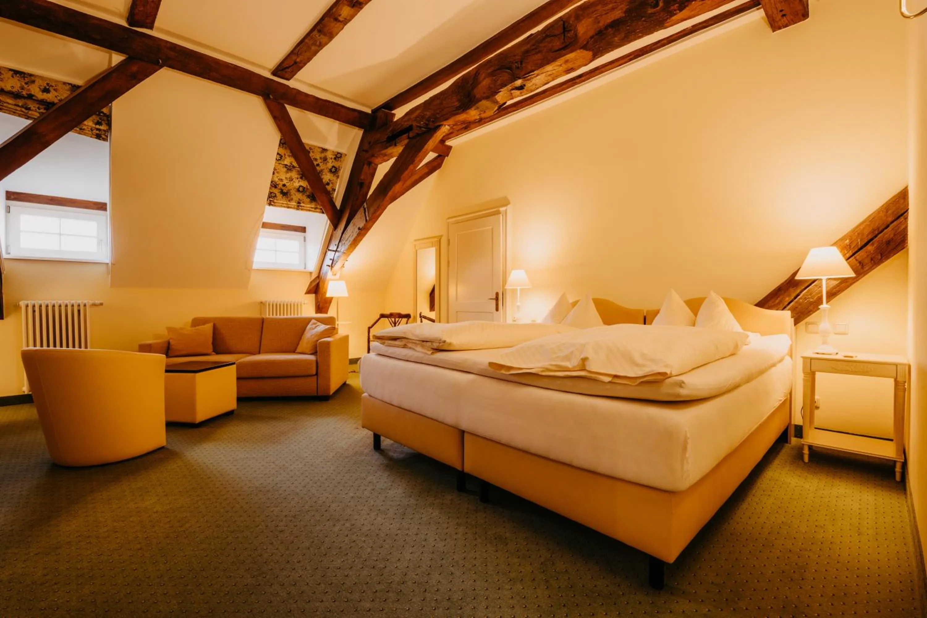 Bed in Hotel Schloß Gehrden