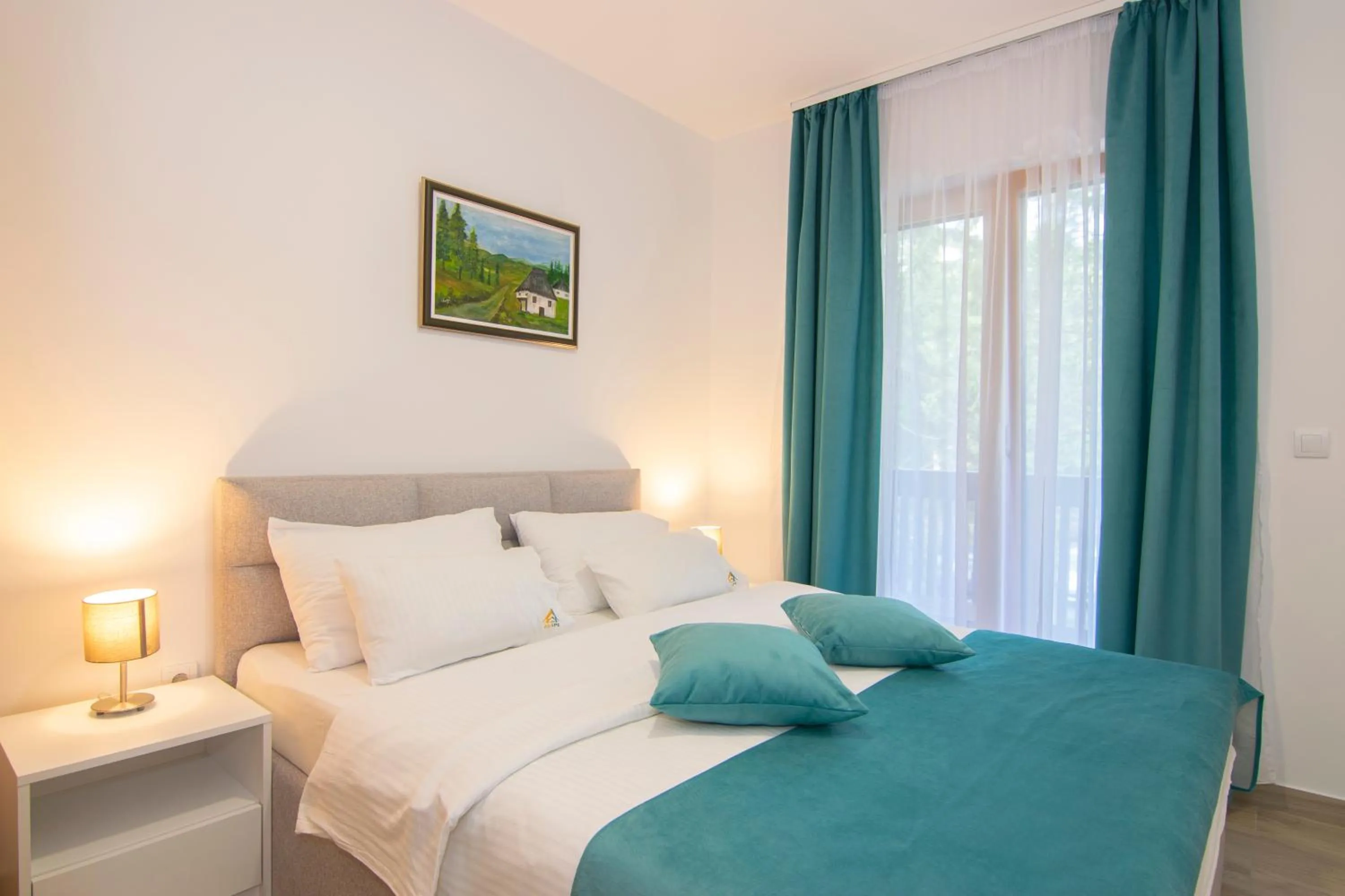 Decorative detail, Bed in Hotel Agape