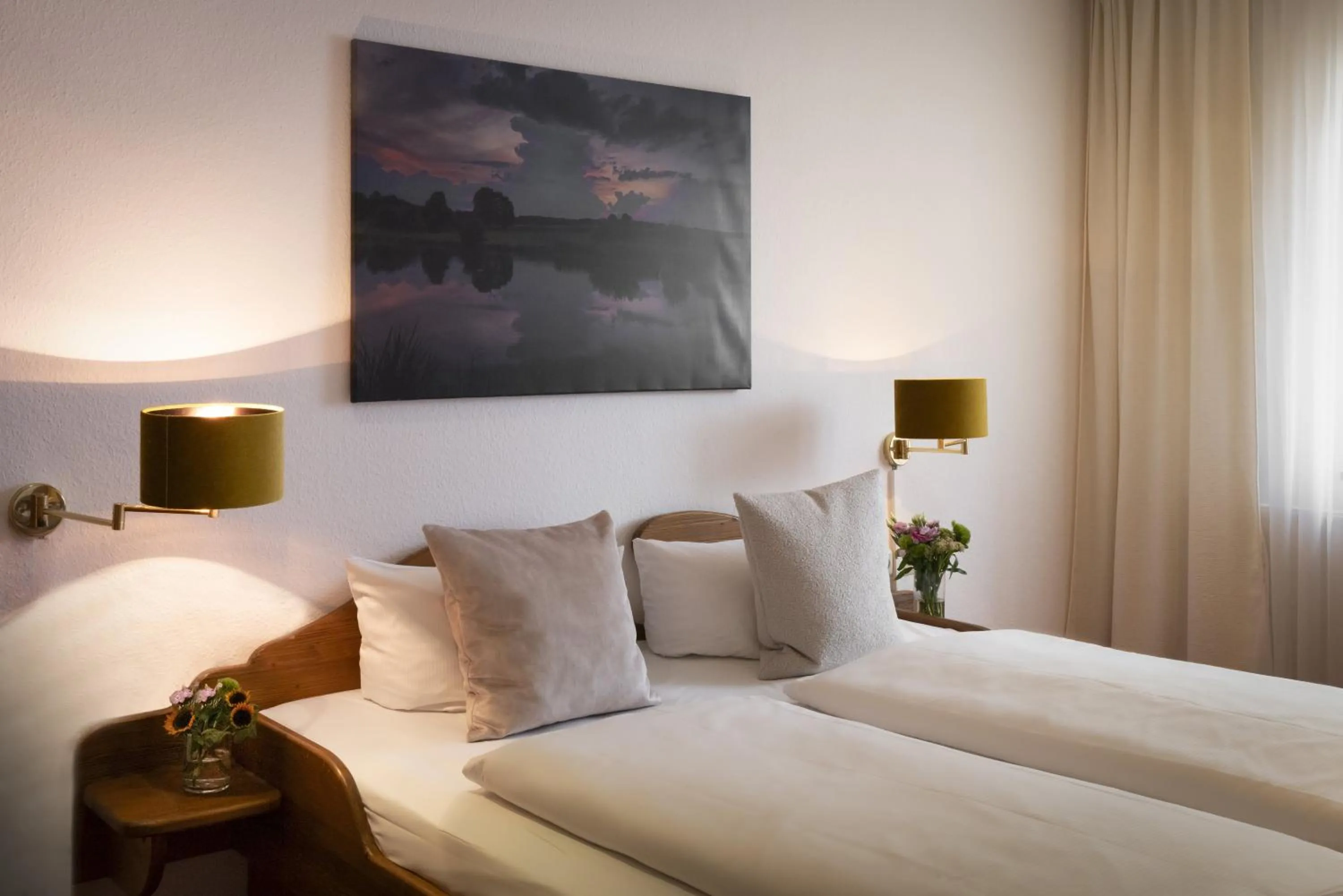 Bed in Romantik Landhotel 3Kronen