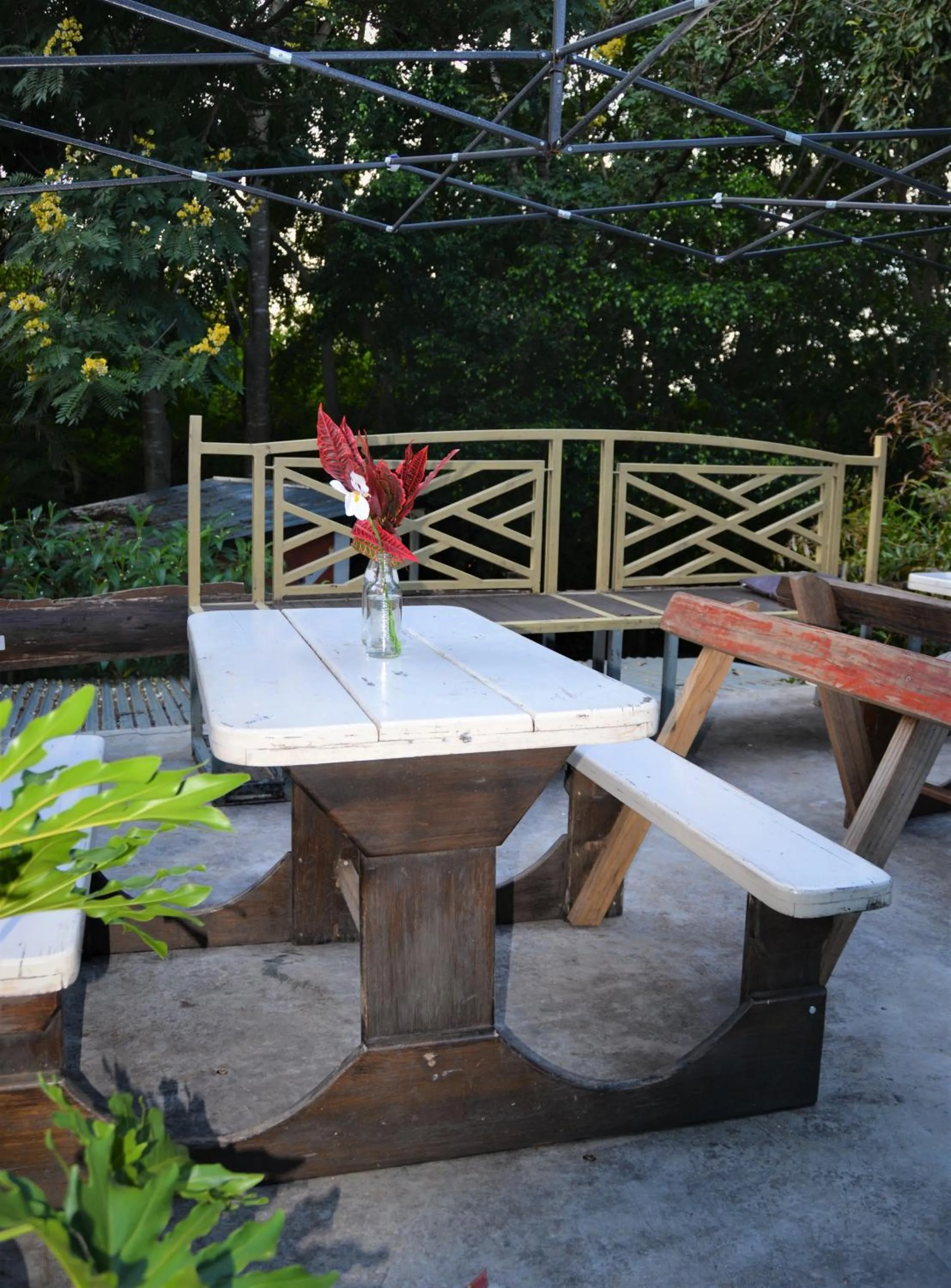 Patio in Hazyview Adventure Backpackers