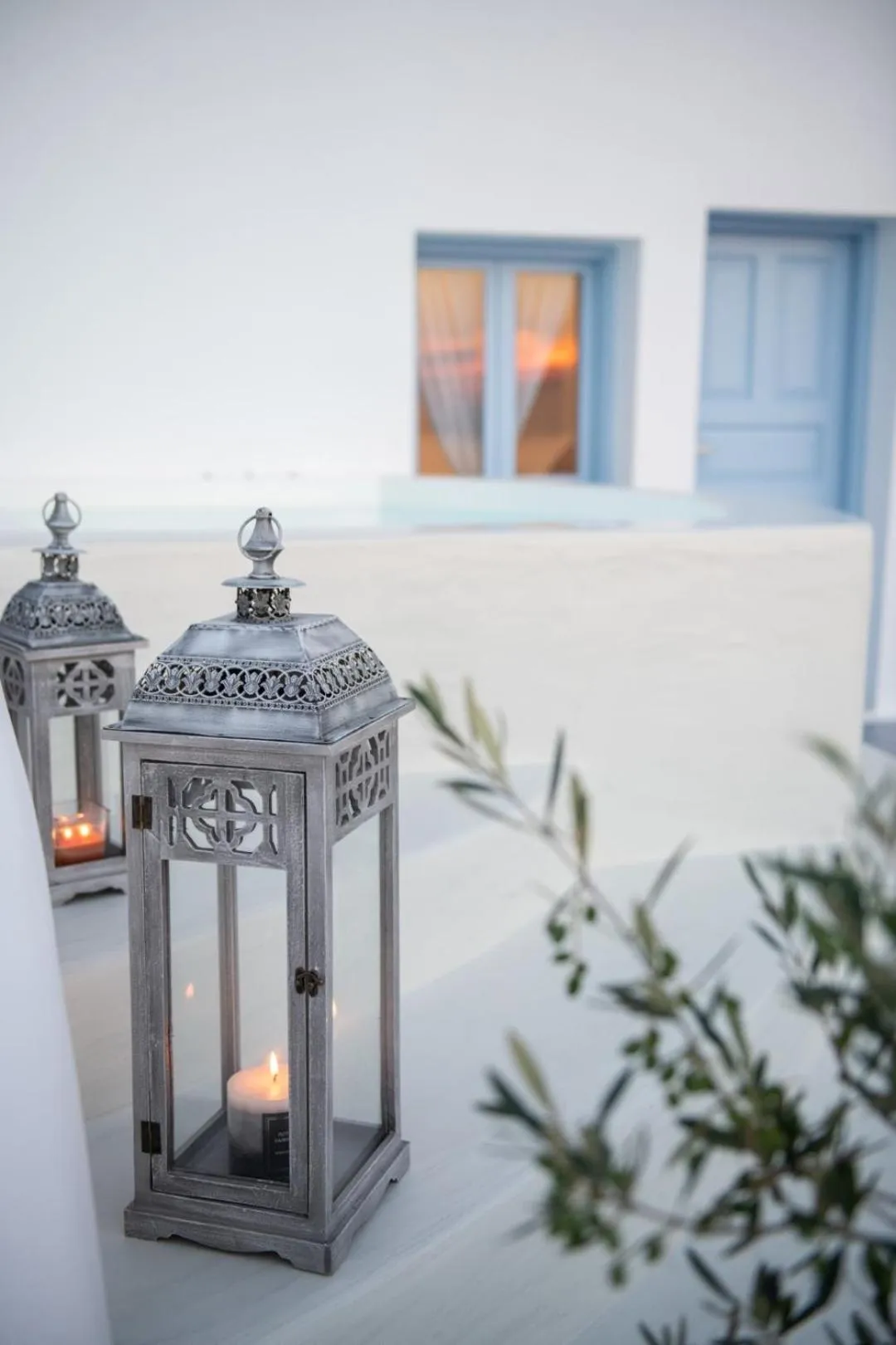 Patio in Sun Angelos Oia - Luxury Cave Suites