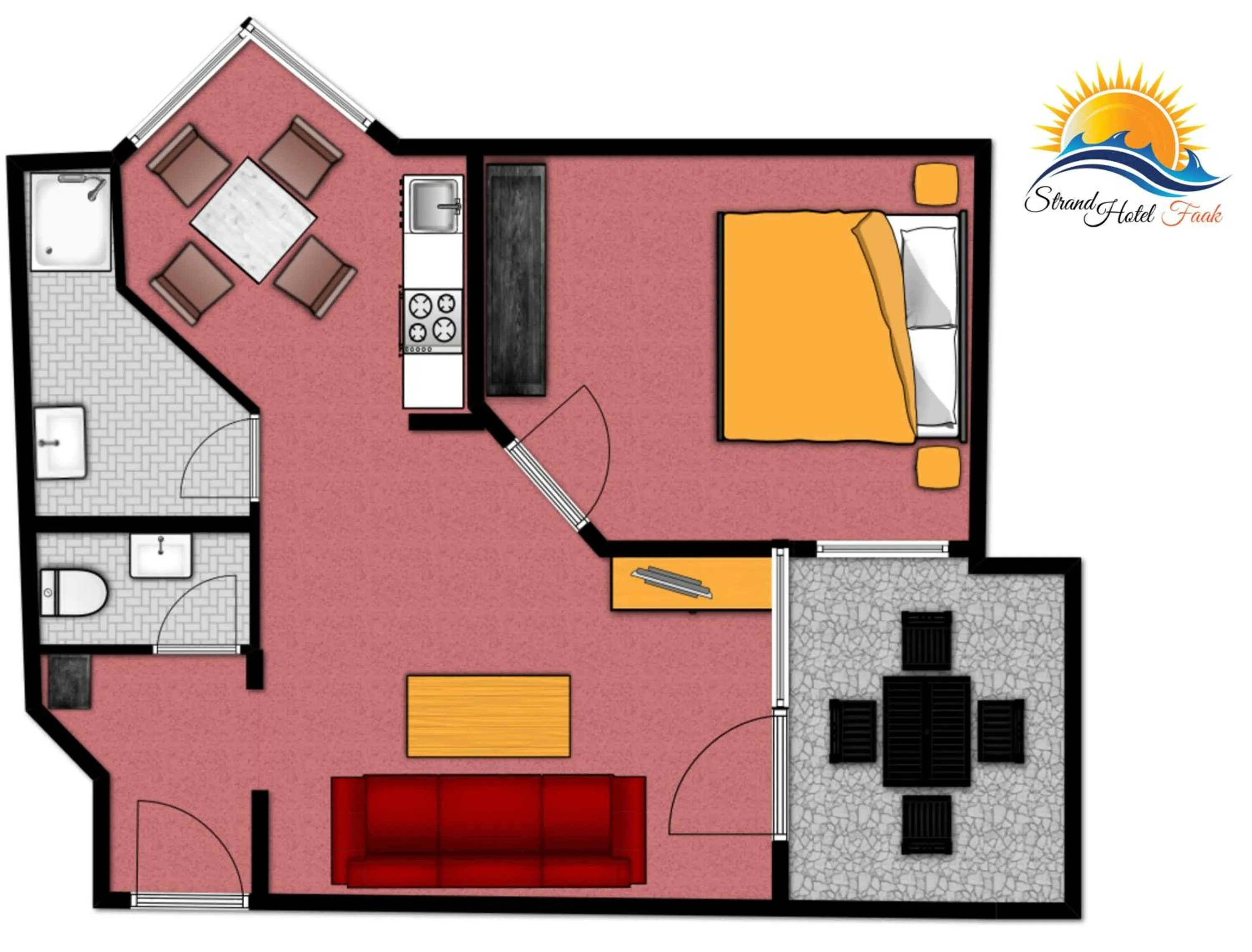 Photo of the whole room in Strandhotel Faak