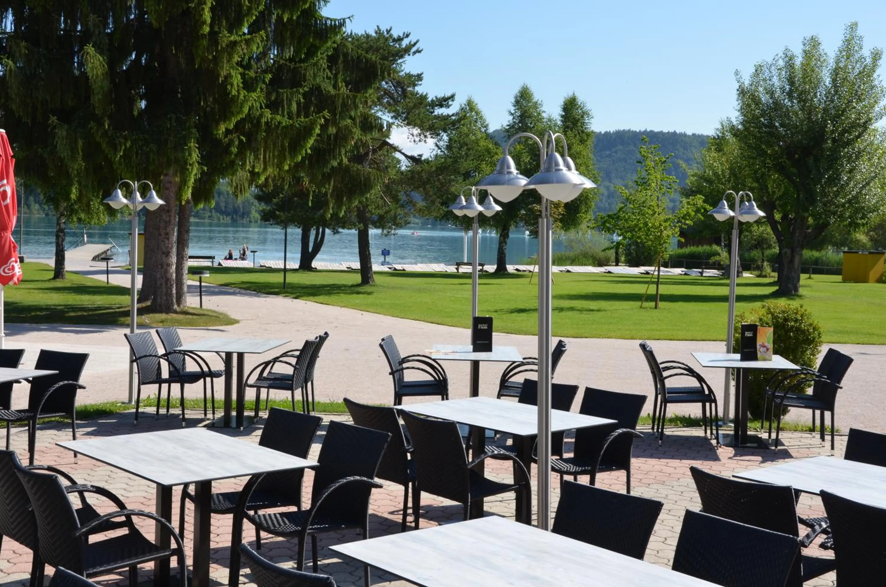 Lake view in Strandhotel Faak