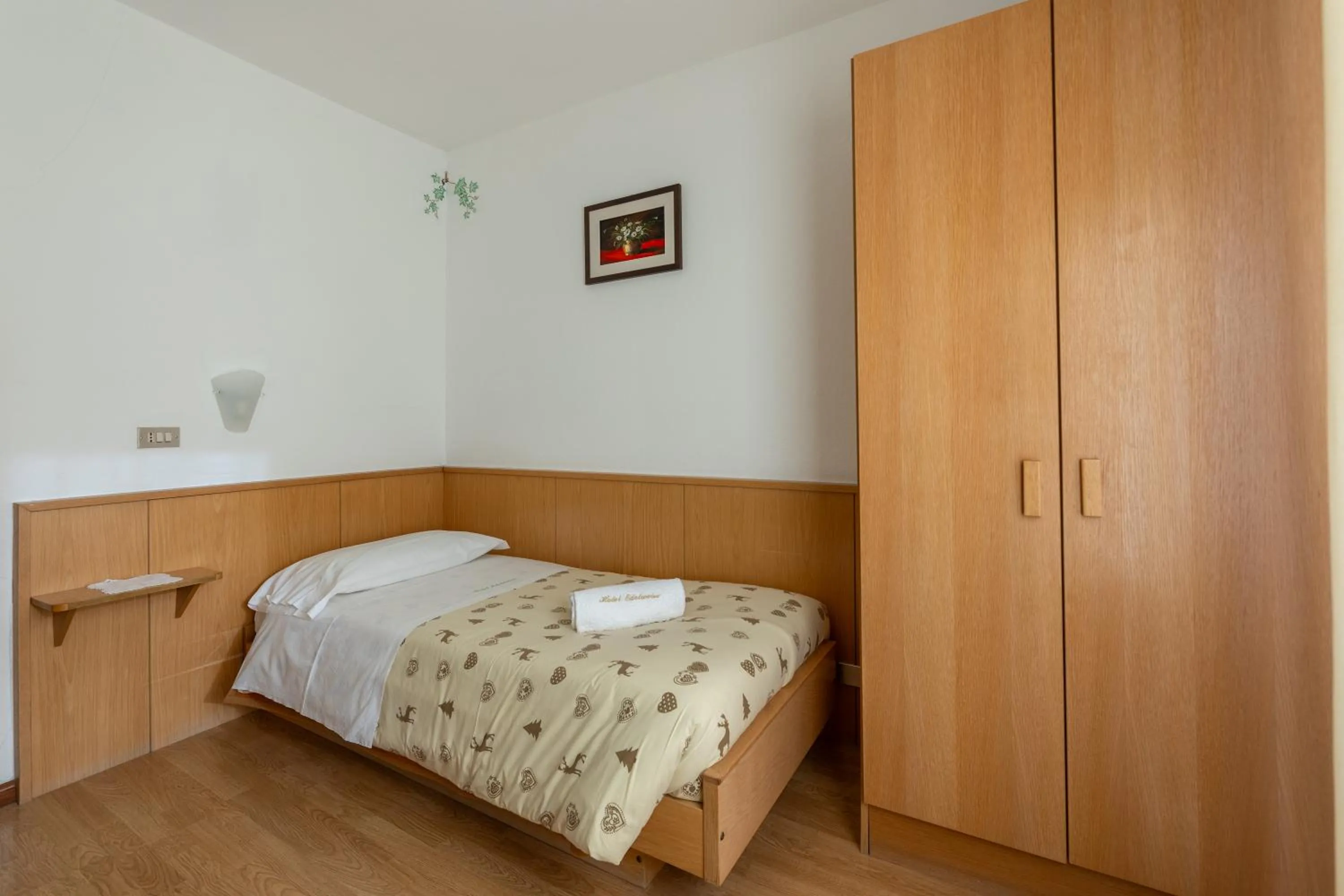 Bed in Hotel Edelweiss