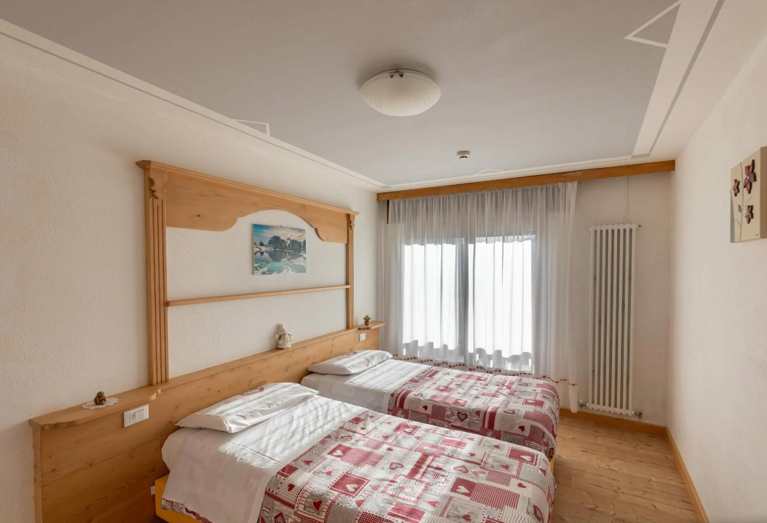 Bed in Hotel Edelweiss