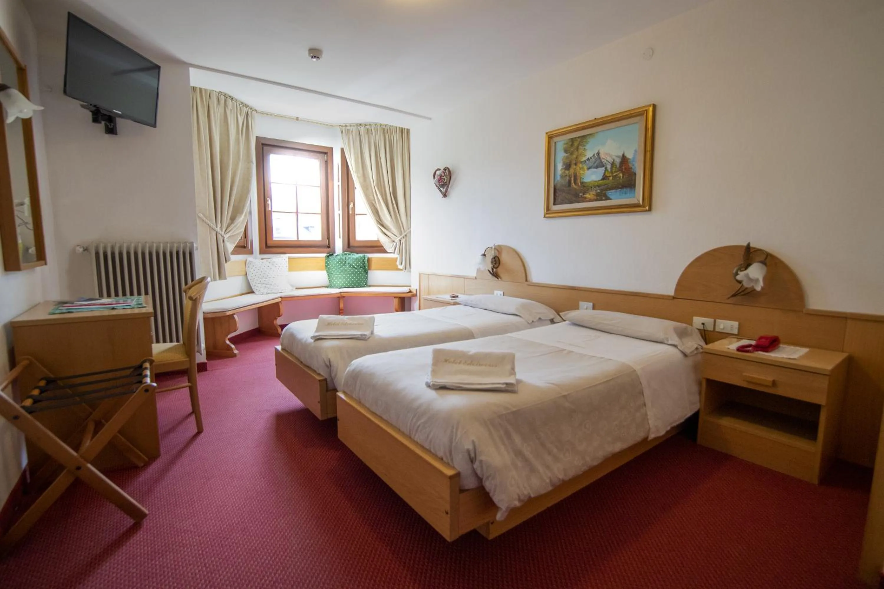 Bed in Hotel Edelweiss