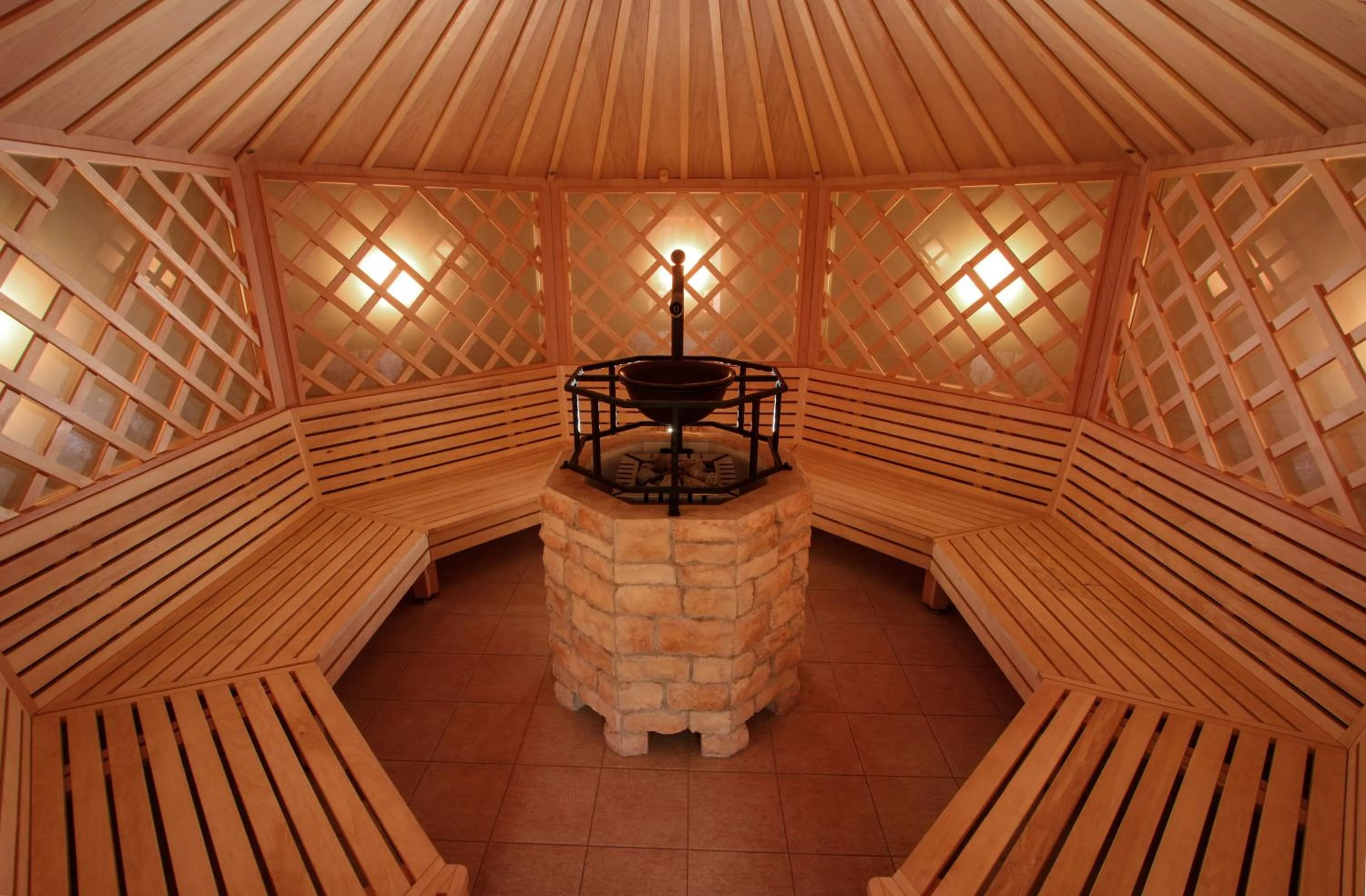 Sauna in Vulkán Wellness Hotel & Camping