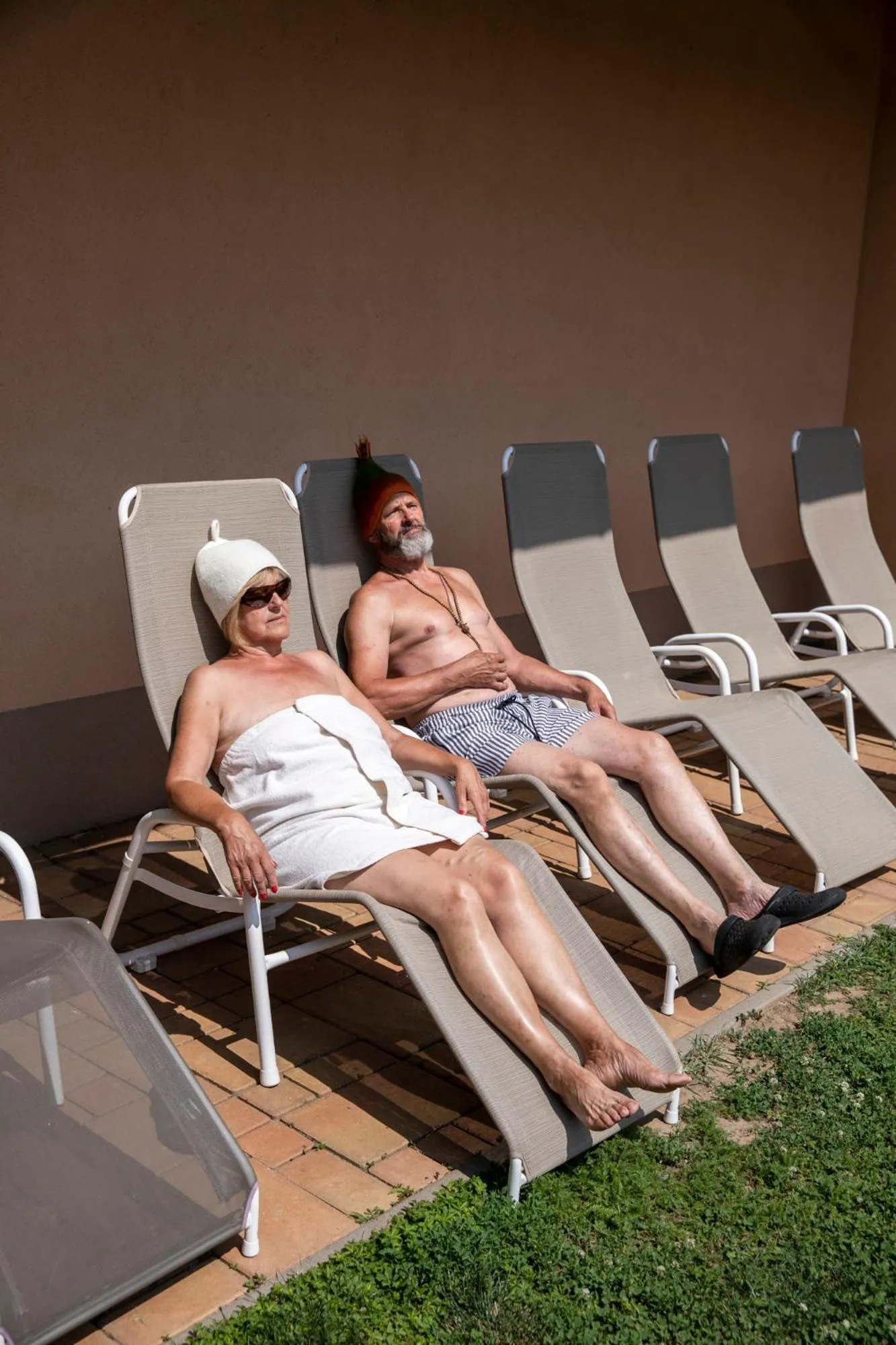 sunbed in Vulkán Wellness Hotel & Camping