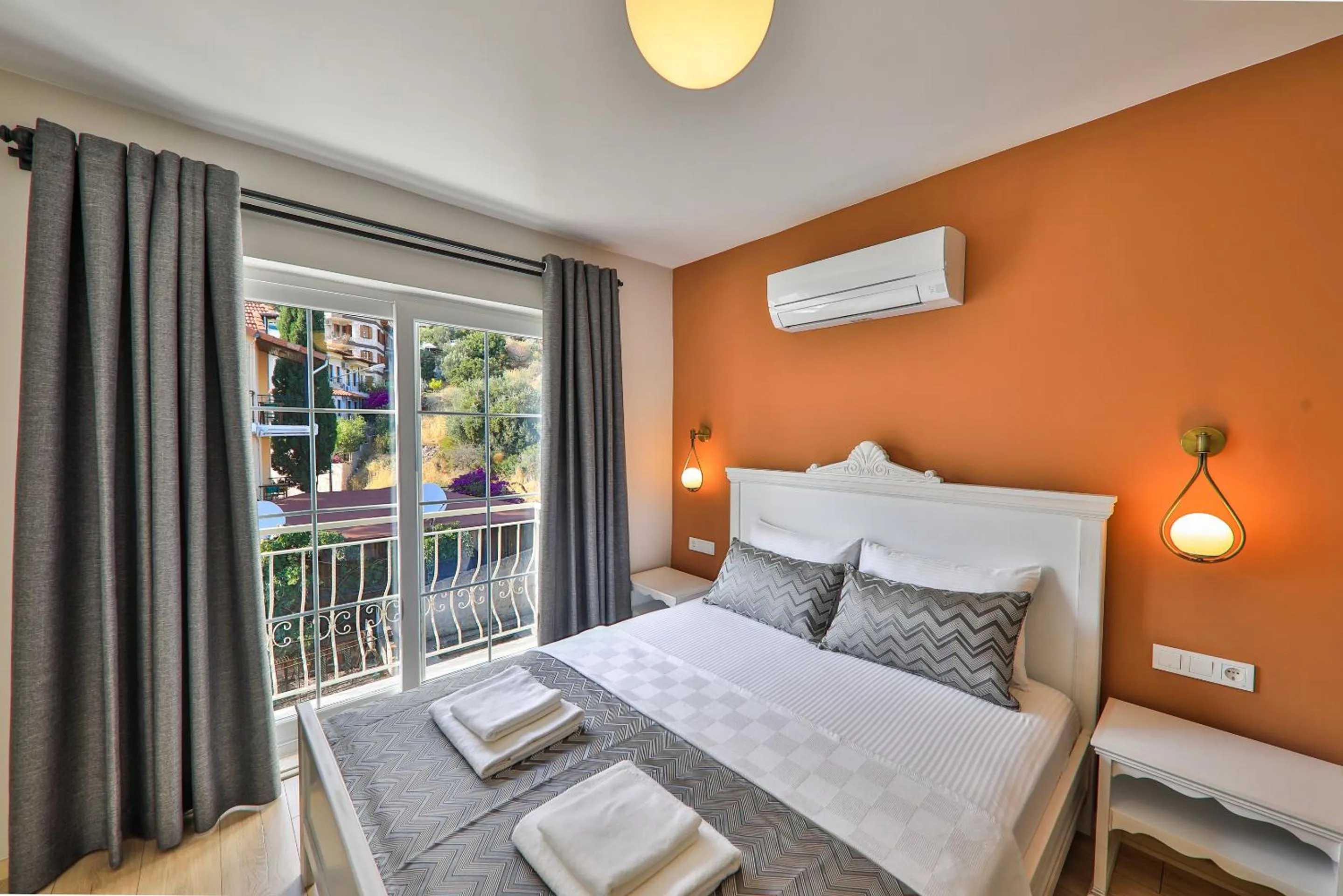 Bed in Lora Kaş Hotel