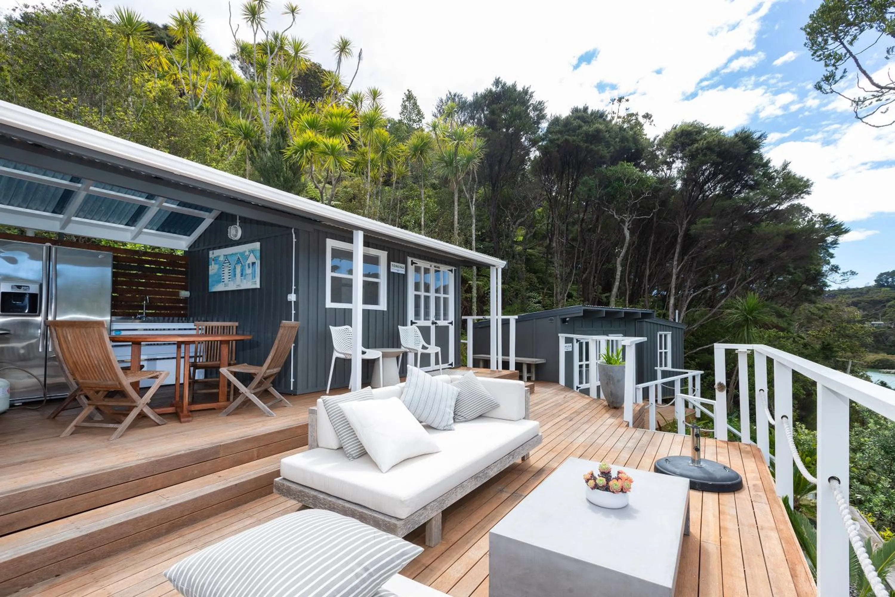 Patio in Kawau Lodge Boutique Resort