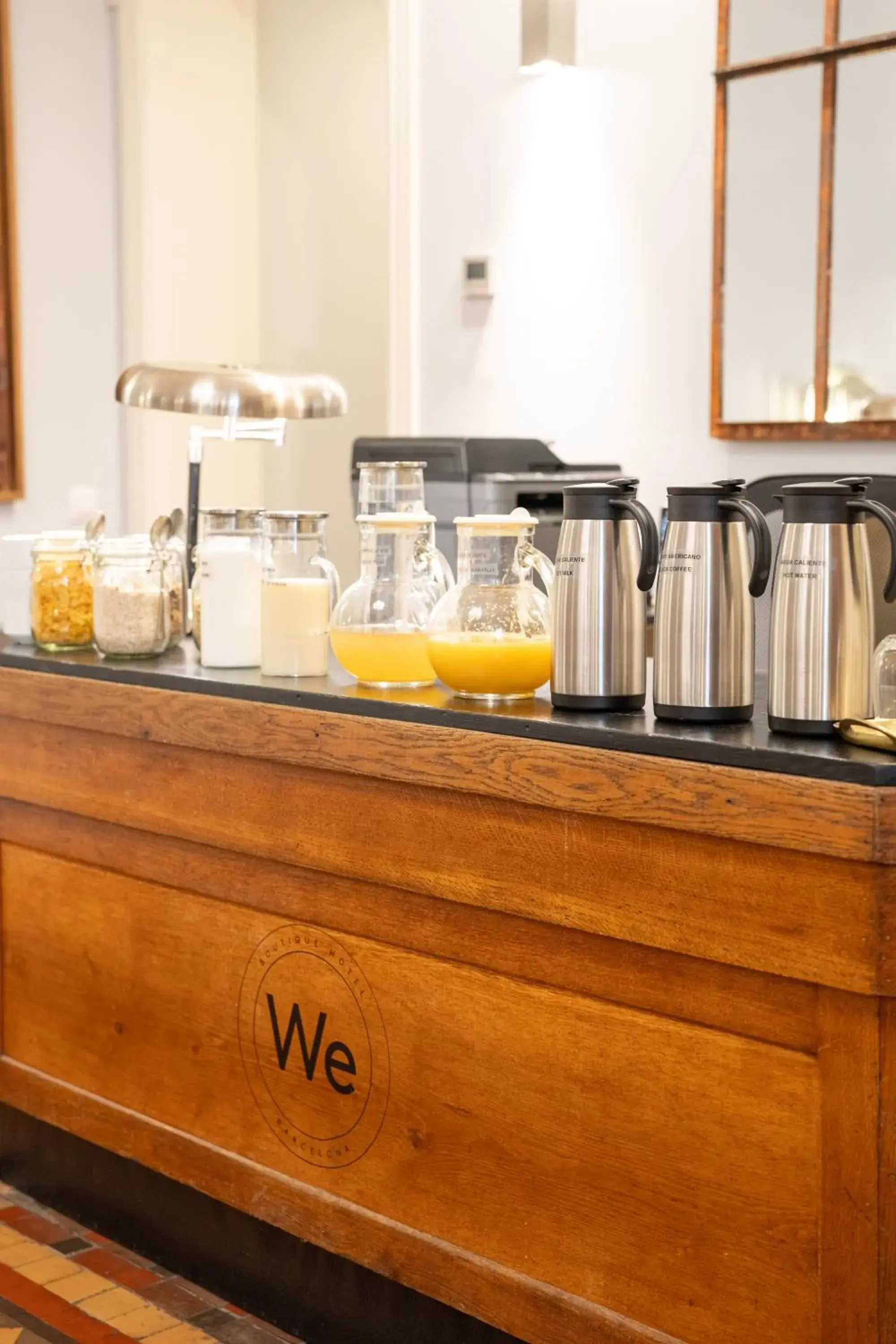 Buffet breakfast in We Boutique Hotel Barcelona Buffet breakfast in We Boutique Hotel Barcelona