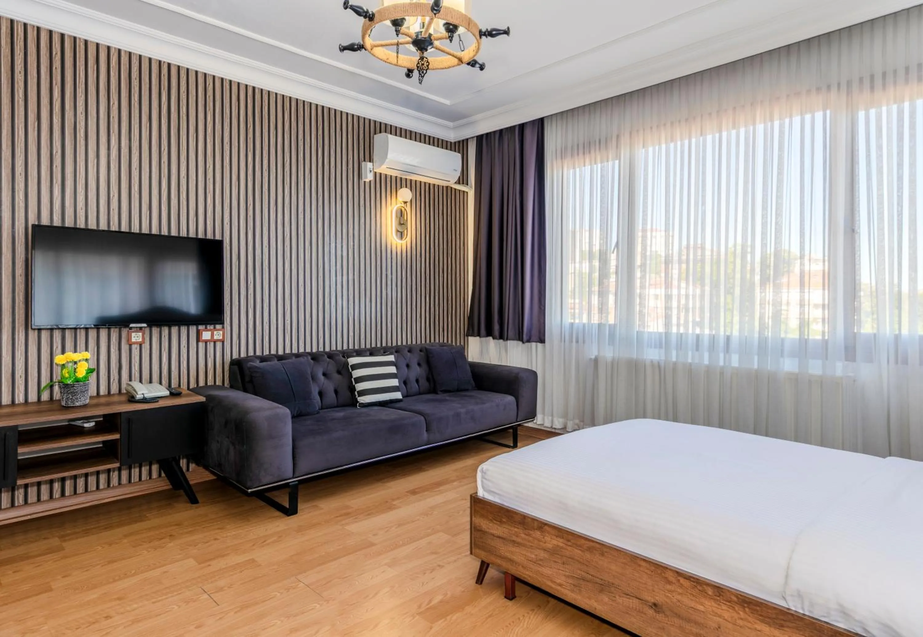 Communal lounge/ TV room, Bed in Istanbul Galata Port Modern Suite & Apartments Taksim