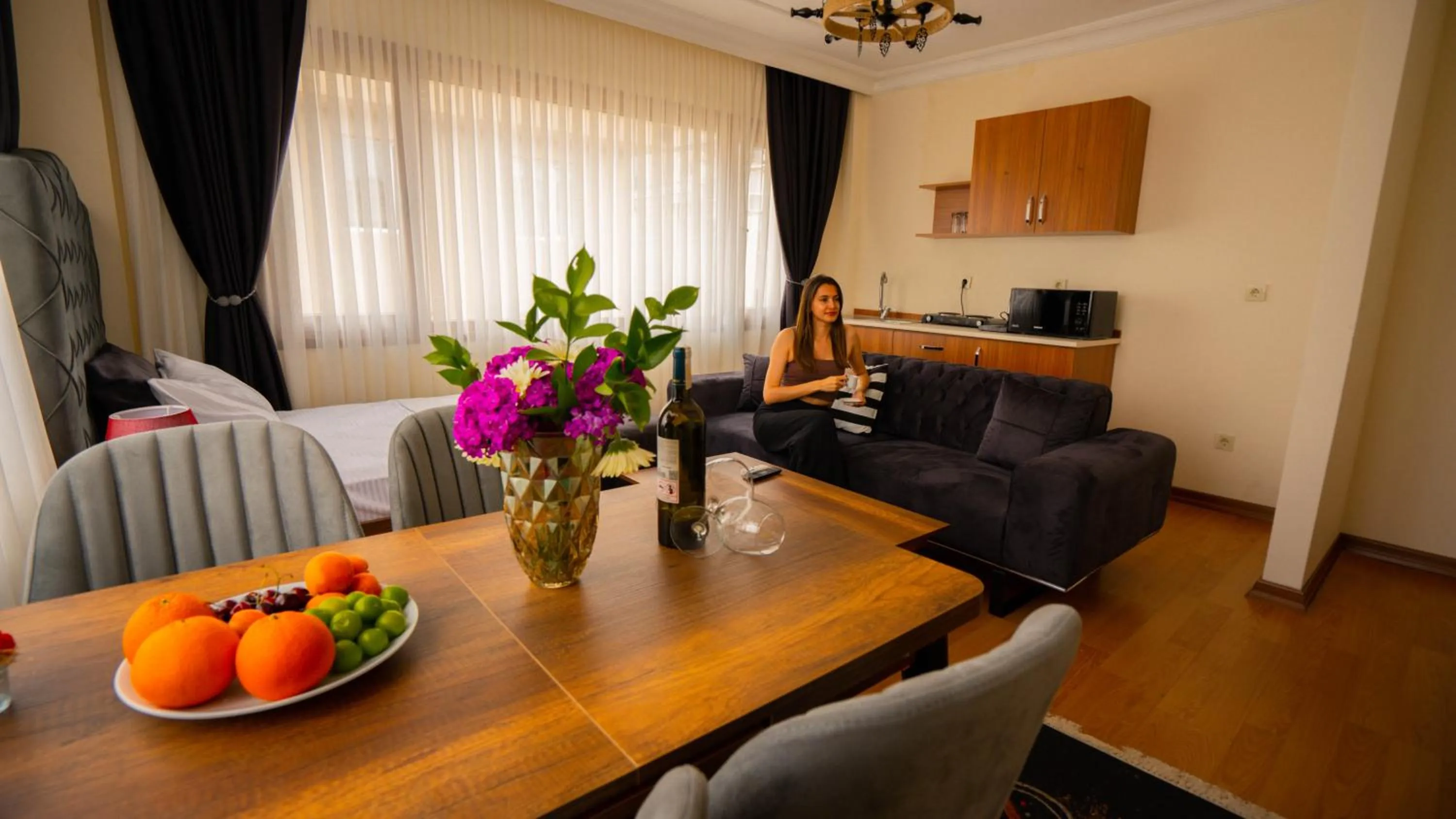 Seating area in Cihangir by Aydin Suite Hotel