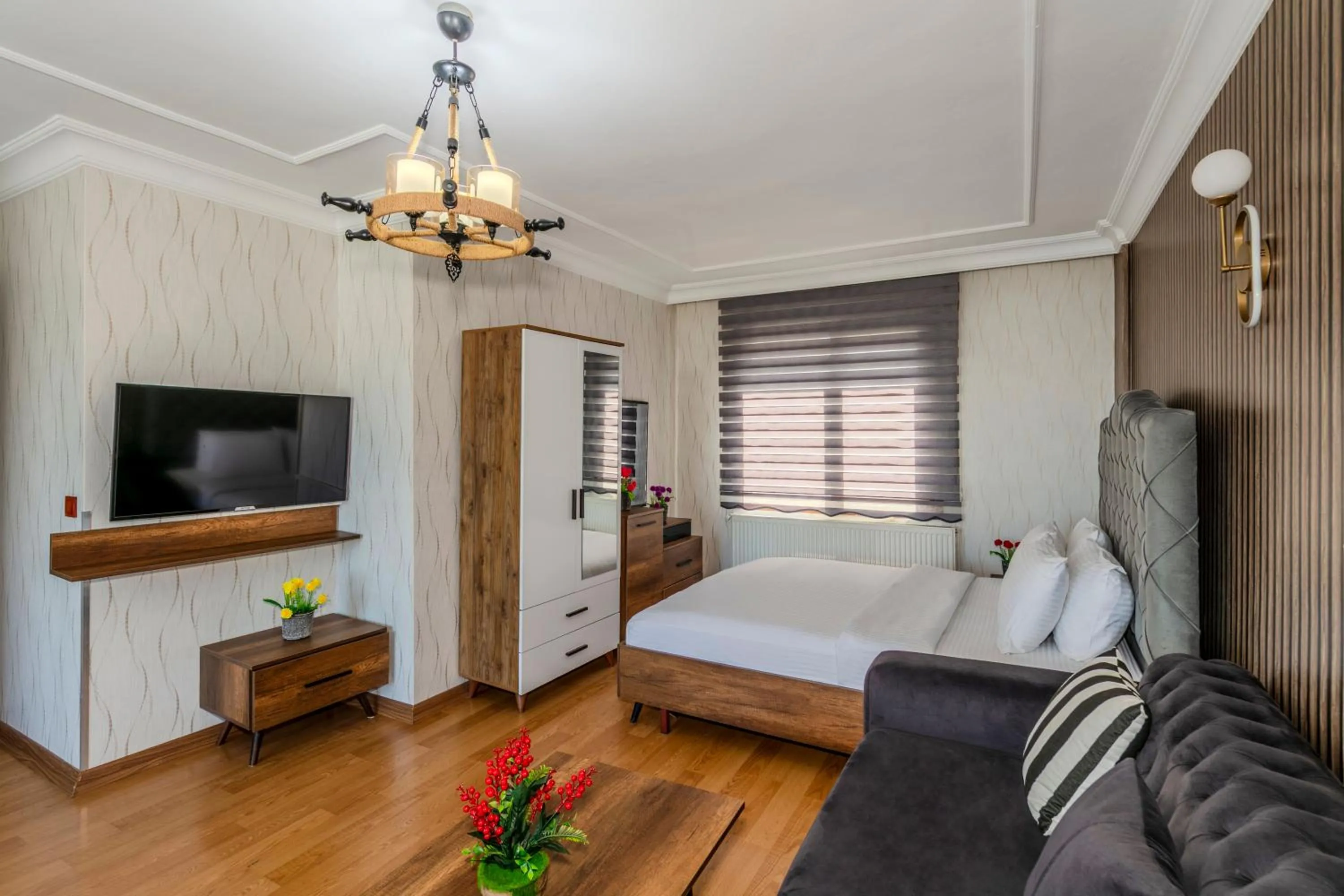 Communal lounge/ TV room, Bed in Istanbul Galata Port Modern Suite & Apartments Taksim