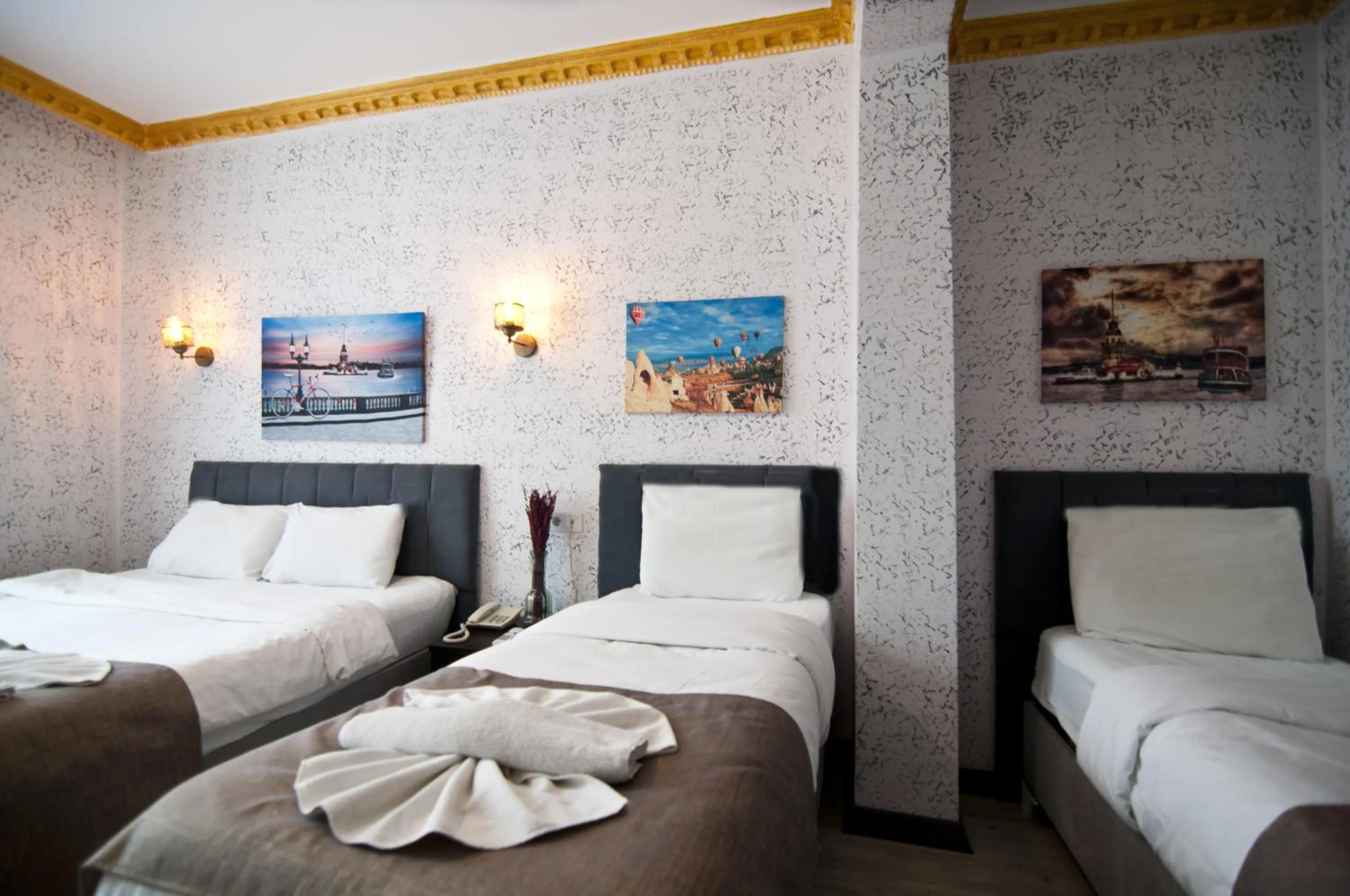 Bed in Golden Horn Life Hotel